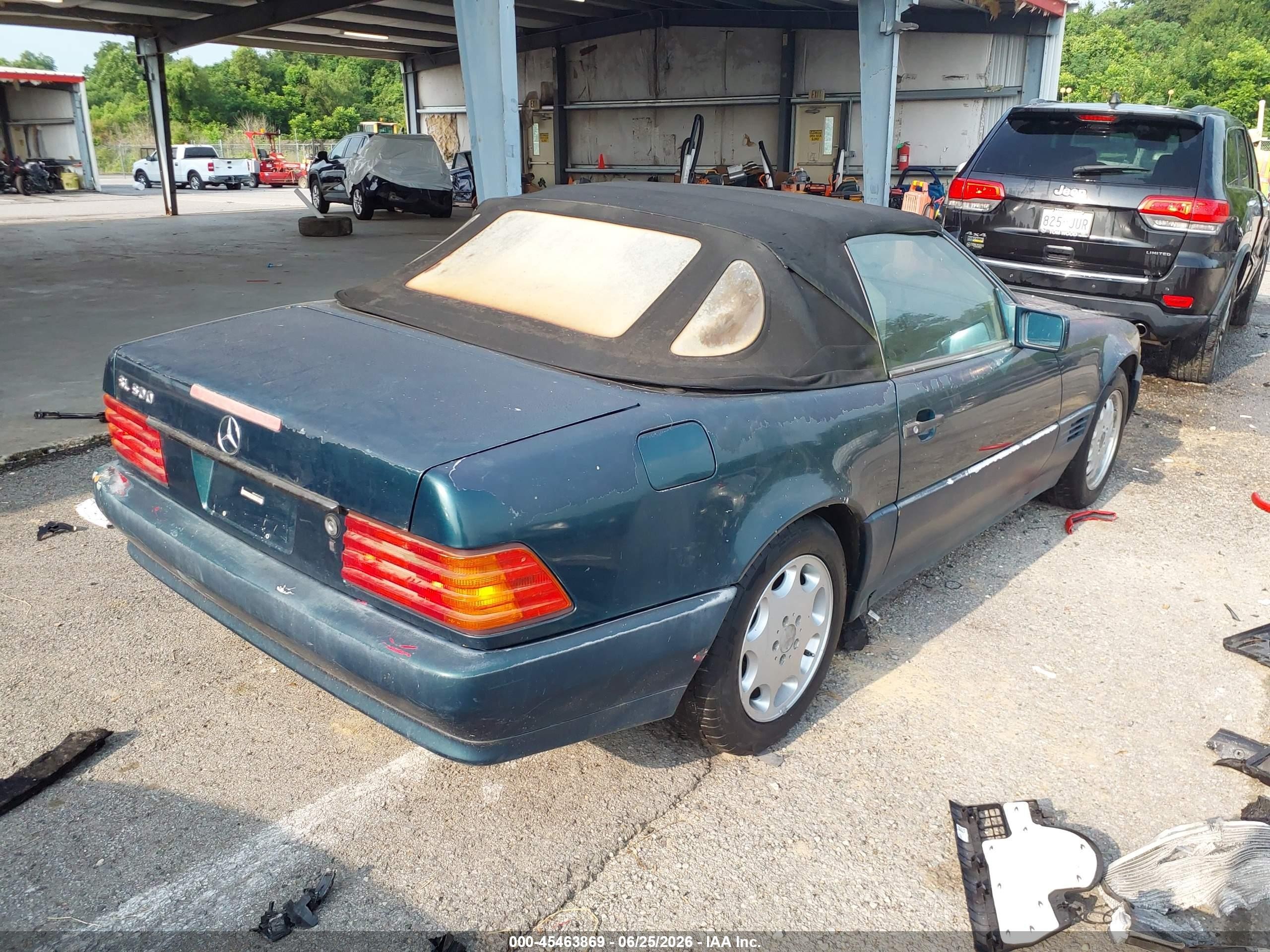 1995 Mercedes-benz Sl 500 Зеленый vin: WDBFA67E2SF125754