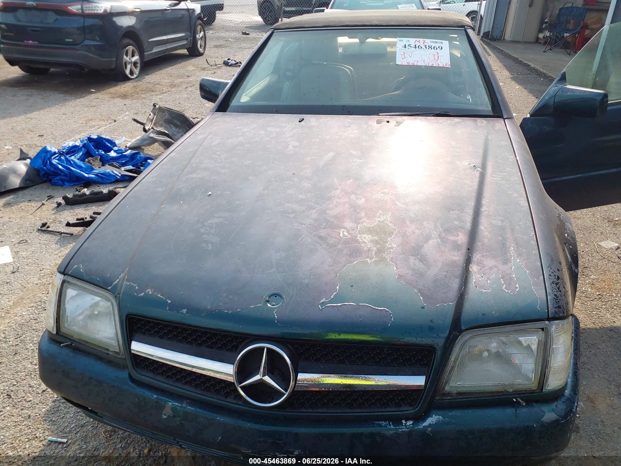 1995 Mercedes-benz Sl 500 Зеленый vin: WDBFA67E2SF125754
