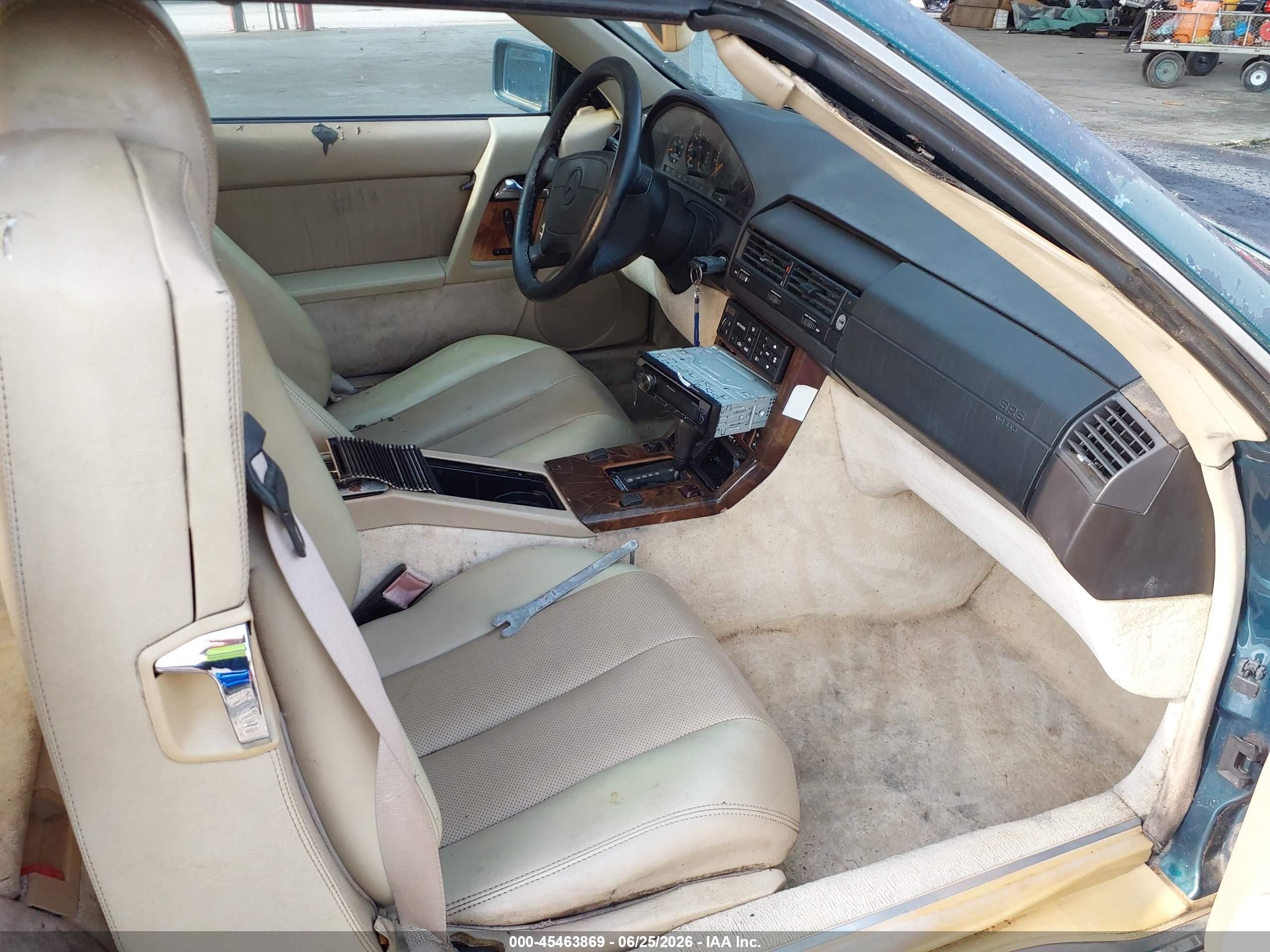 1995 Mercedes-benz Sl 500 Зеленый vin: WDBFA67E2SF125754