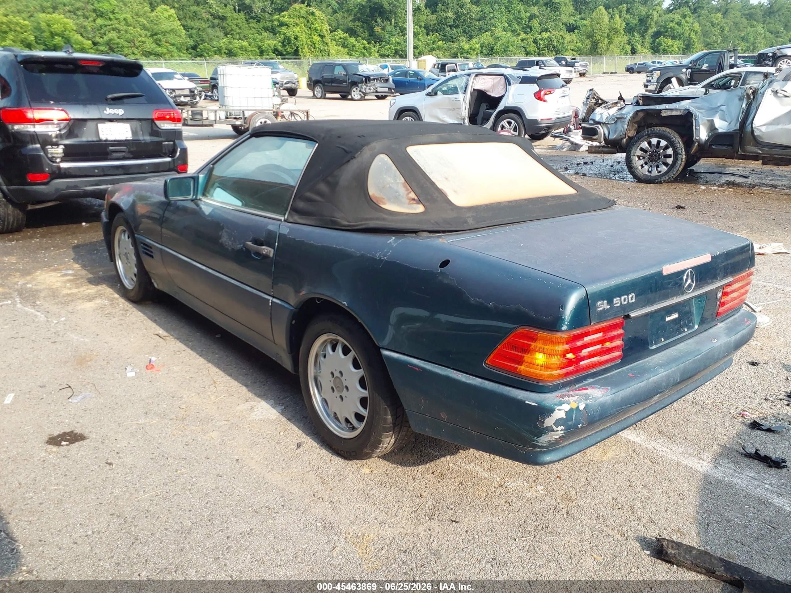 1995 Mercedes-benz Sl 500 Зеленый vin: WDBFA67E2SF125754