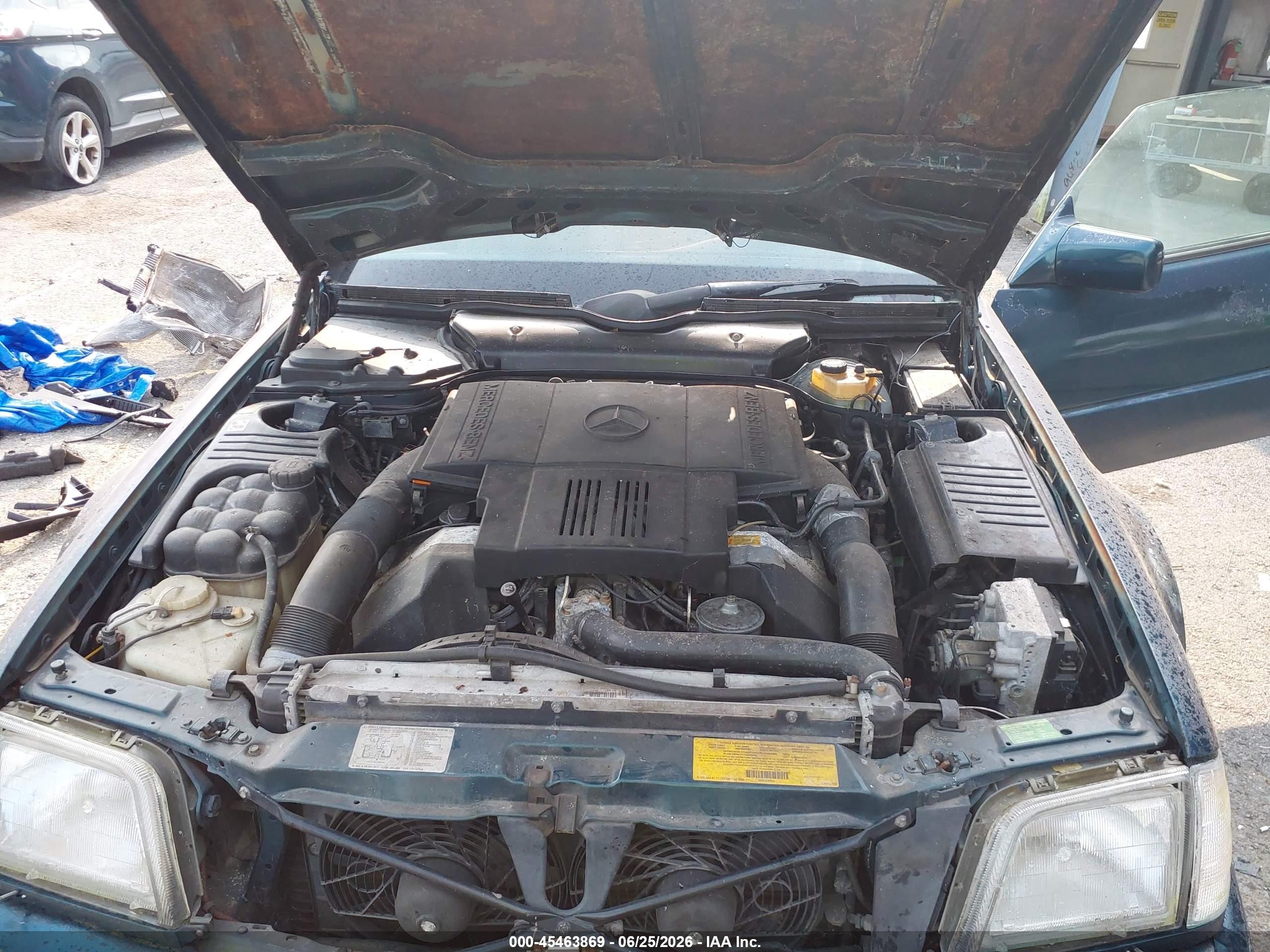 1995 Mercedes-benz Sl 500 Зеленый vin: WDBFA67E2SF125754