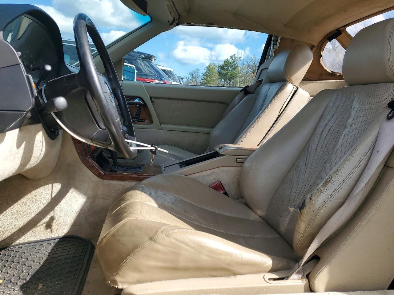 1993 Mercedes-benz 500 Sl White vin: WDBFA67E3PF072375