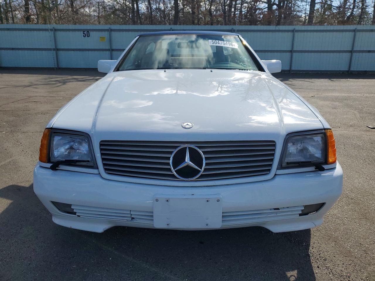 1993 Mercedes-benz 500 Sl White vin: WDBFA67E3PF072375