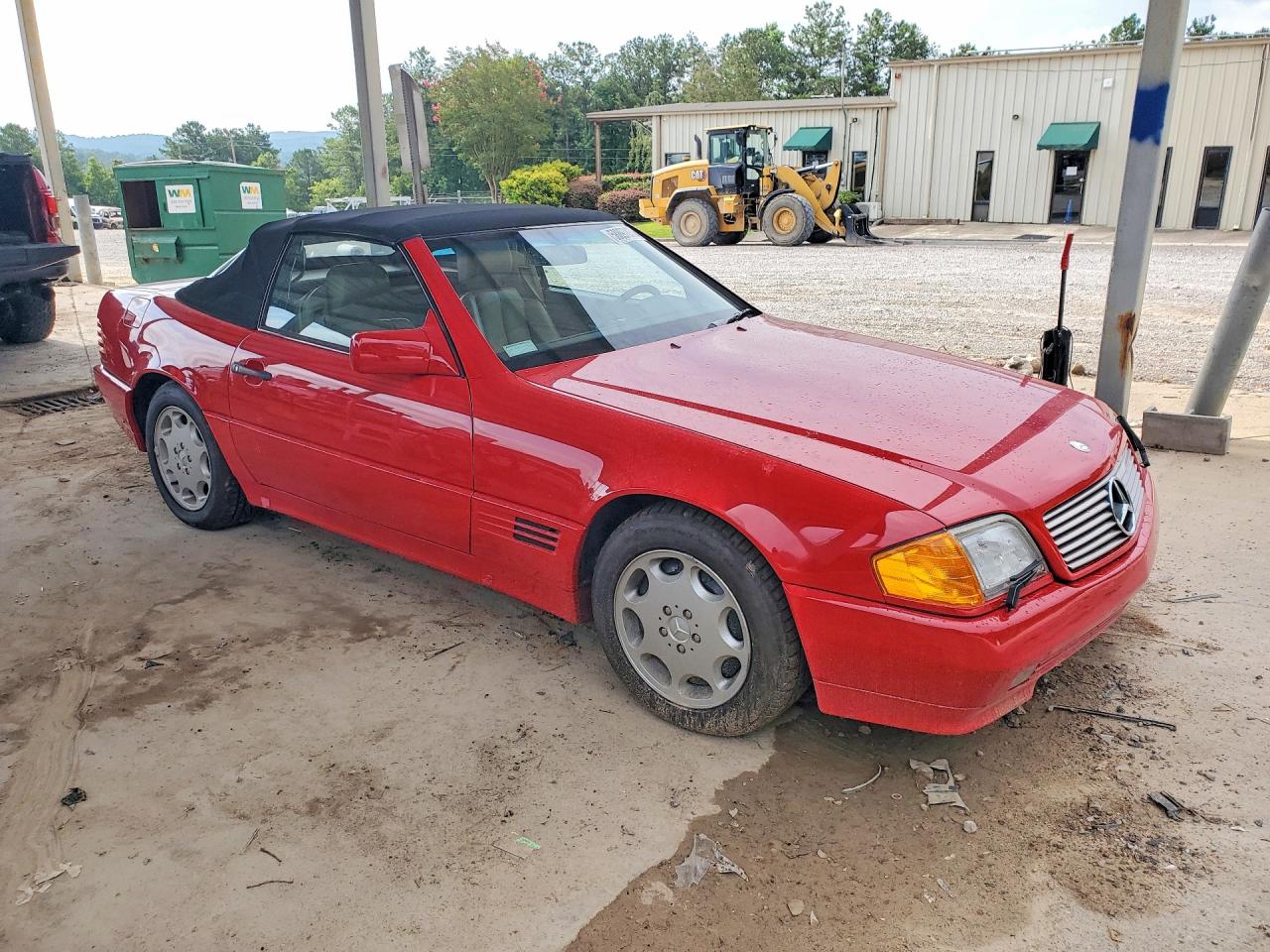 1993 Mercedes-benz 500 Sl Red vin: WDBFA67E3PF075261