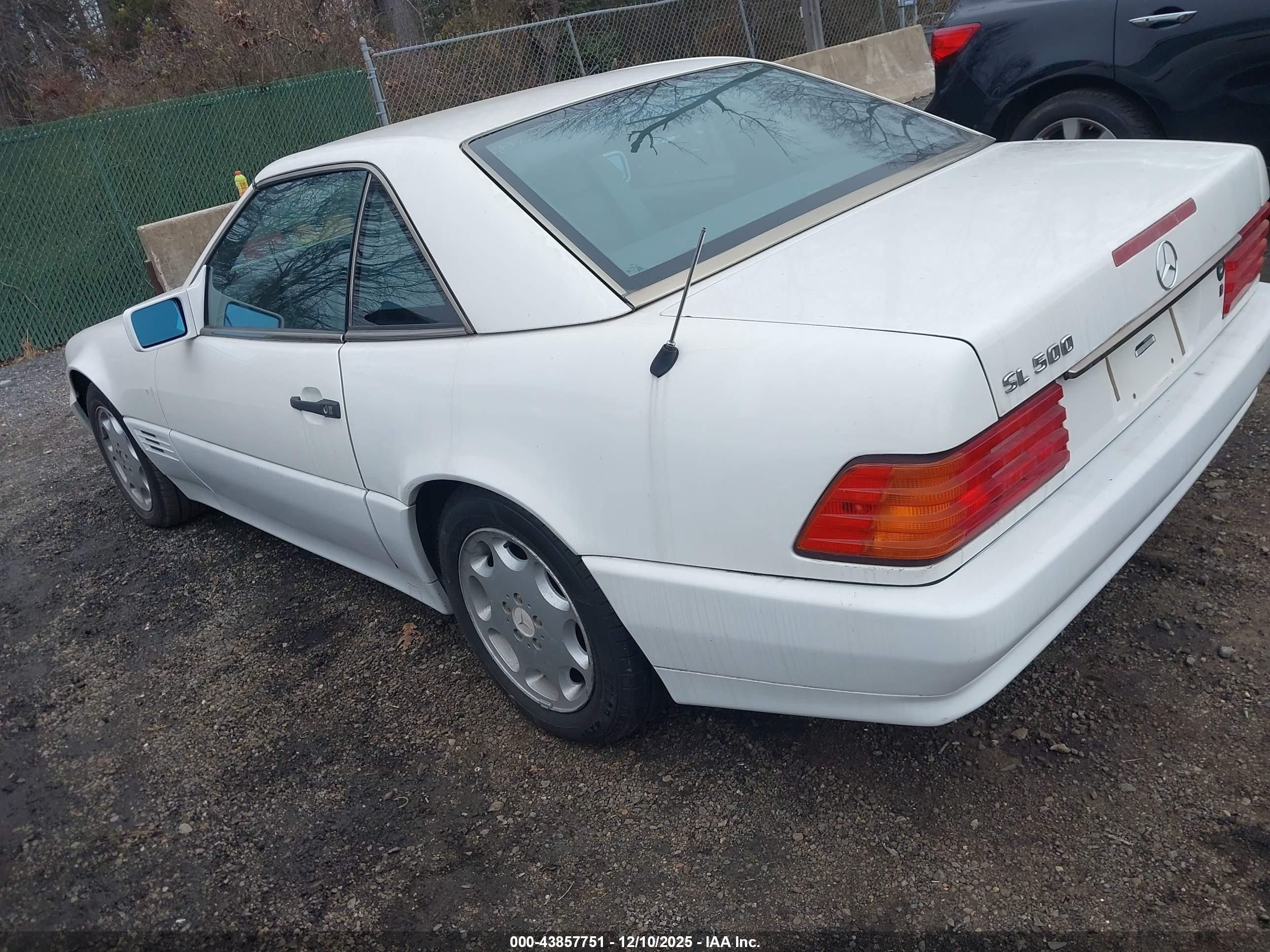 1994 Mercedes-benz Sl 500 White vin: WDBFA67E3RF089714