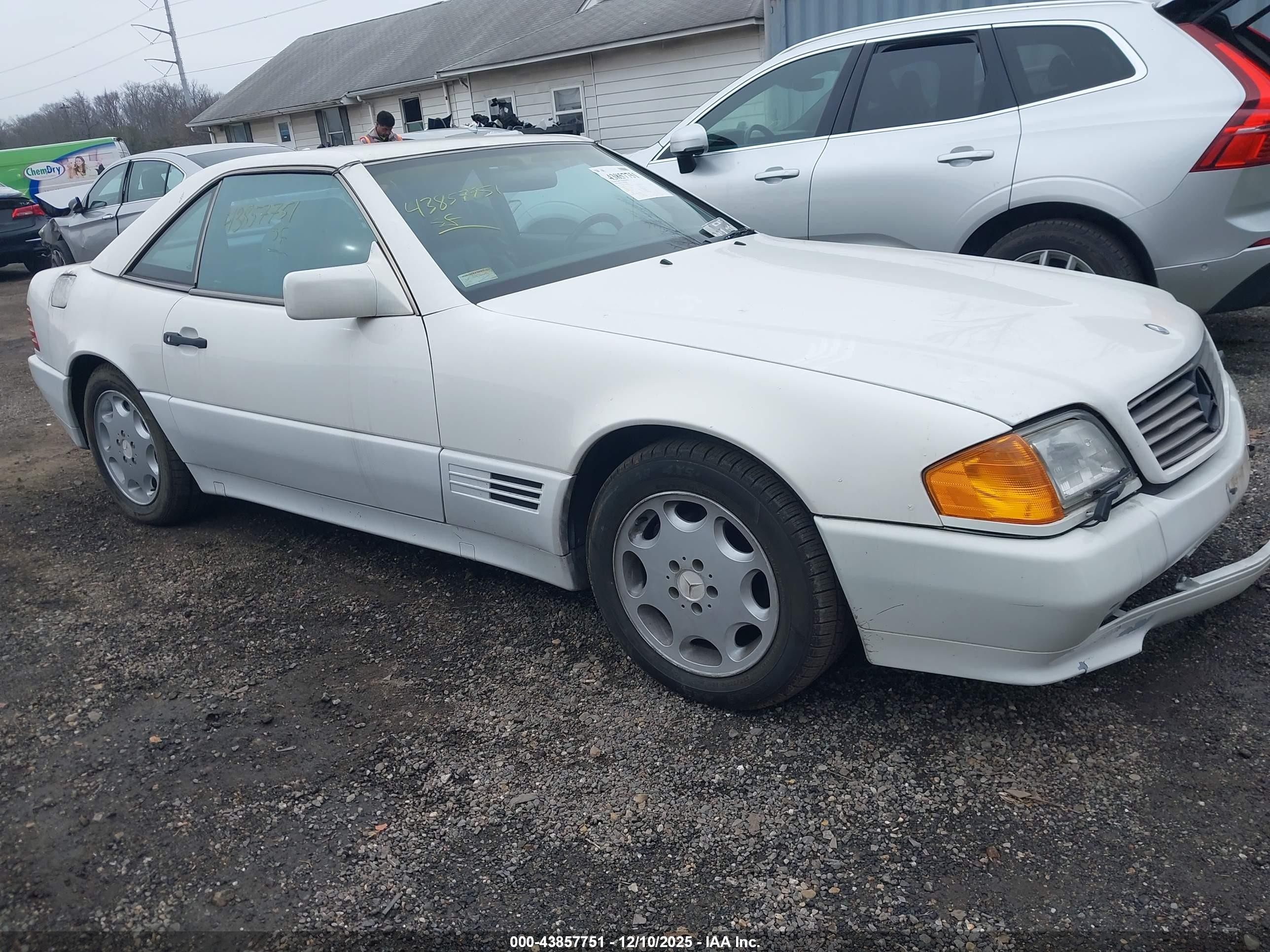 1994 Mercedes-benz Sl 500 White vin: WDBFA67E3RF089714