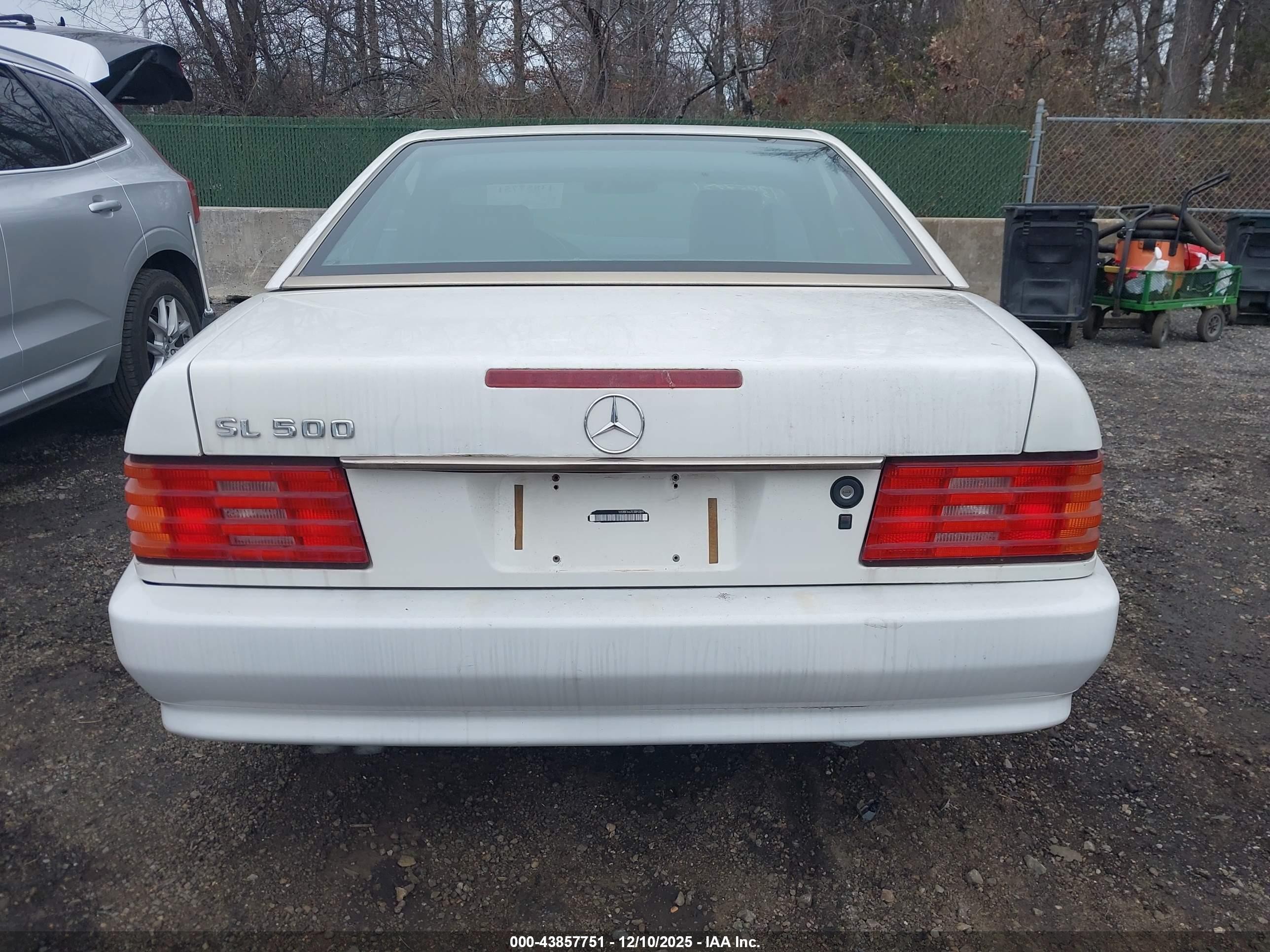 1994 Mercedes-benz Sl 500 White vin: WDBFA67E3RF089714
