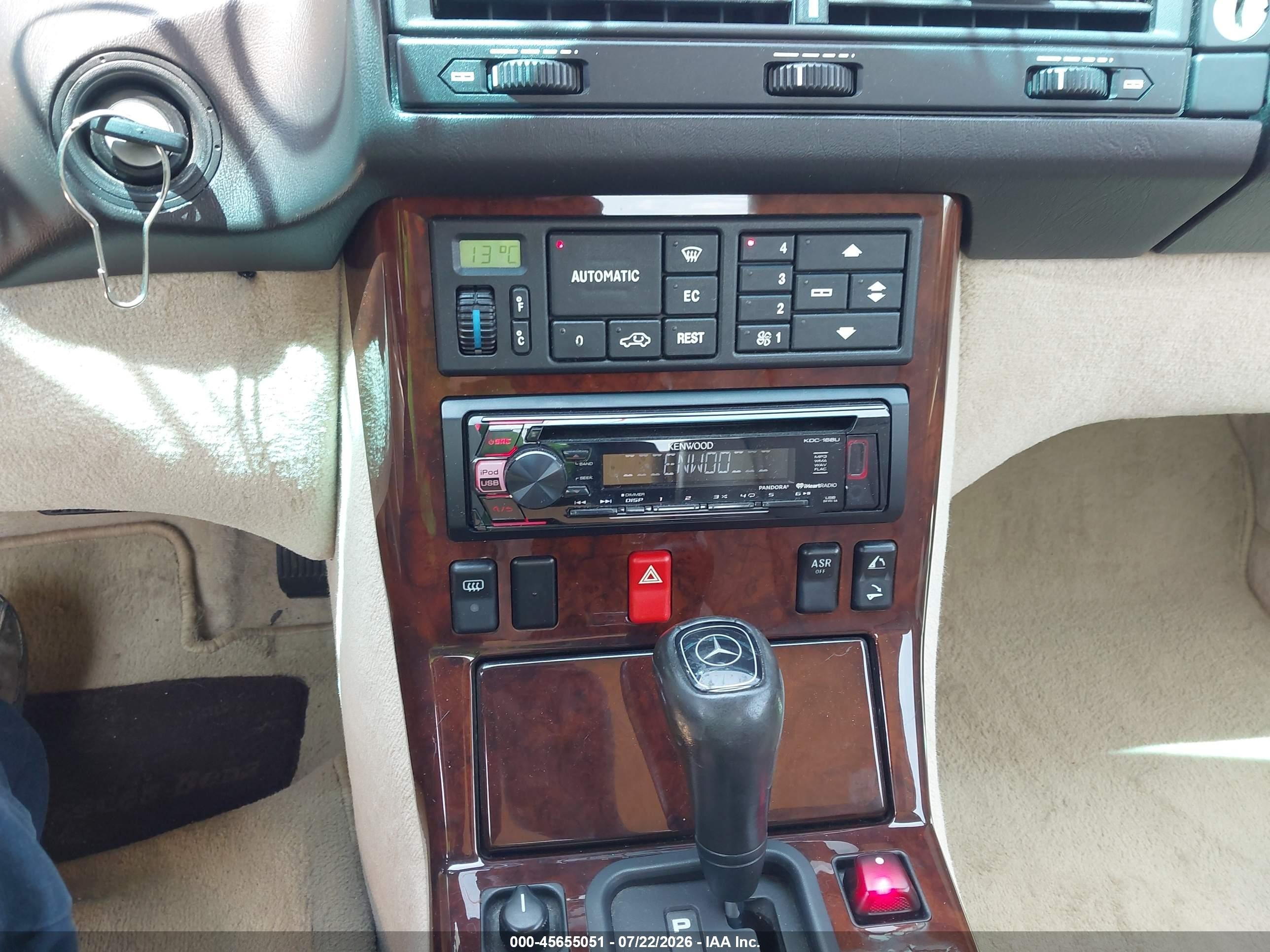 1995 Mercedes-benz Sl 500 Red vin: WDBFA67E3SF107991