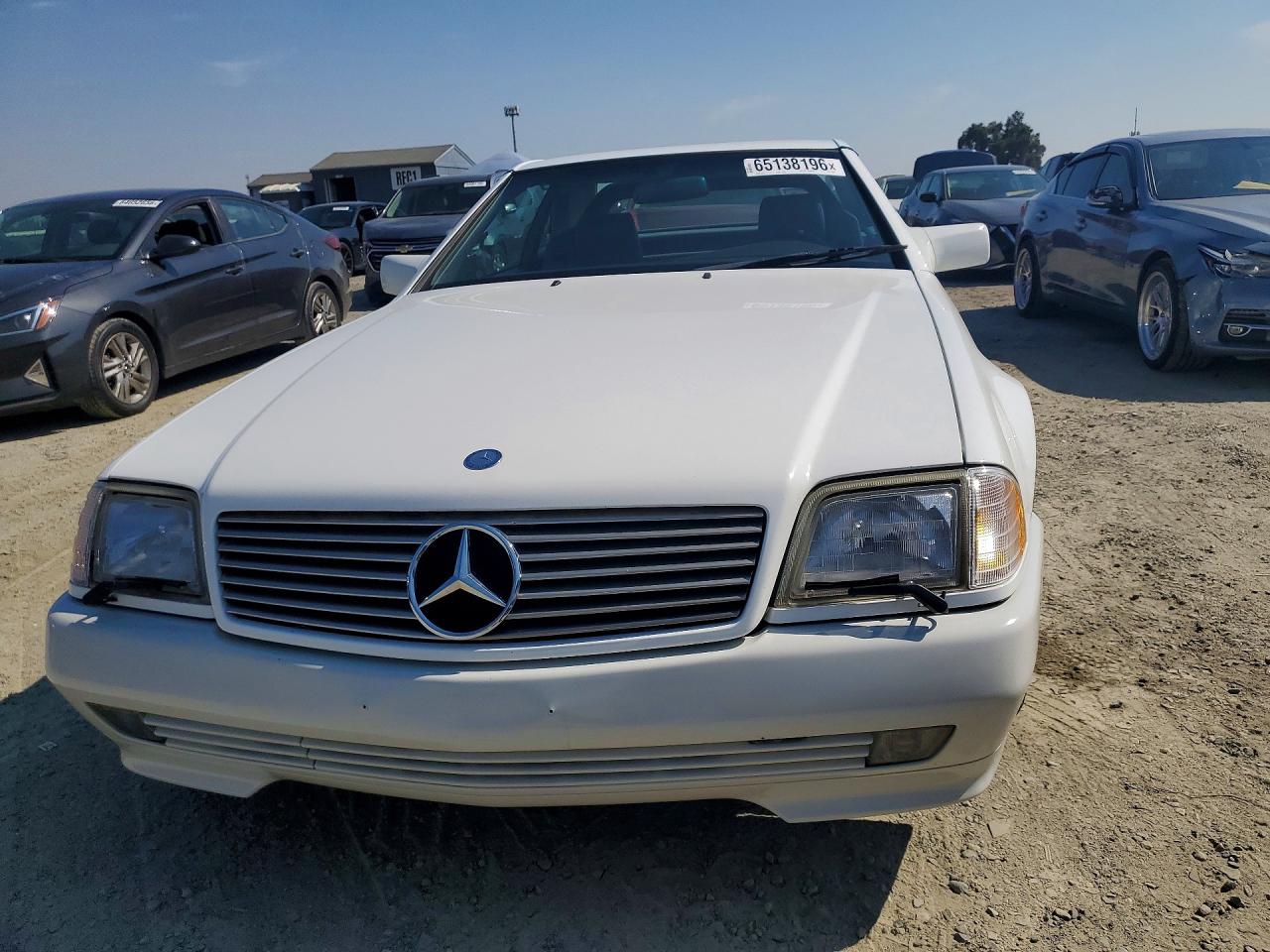 1995 Mercedes-benz Sl 500 White vin: WDBFA67E3SF123849