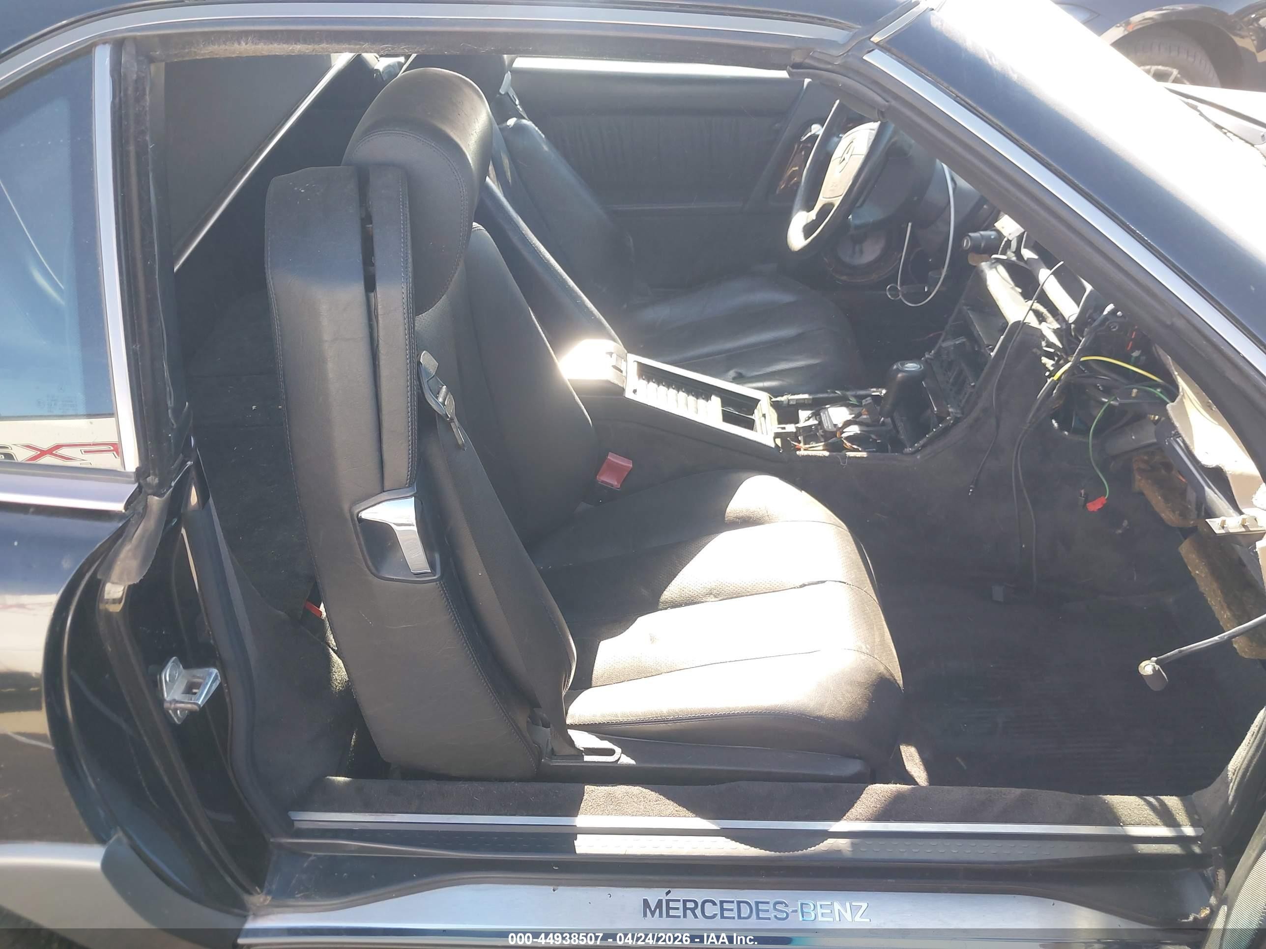 1995 Mercedes-benz Sl 500 Black vin: WDBFA67E4SF125481