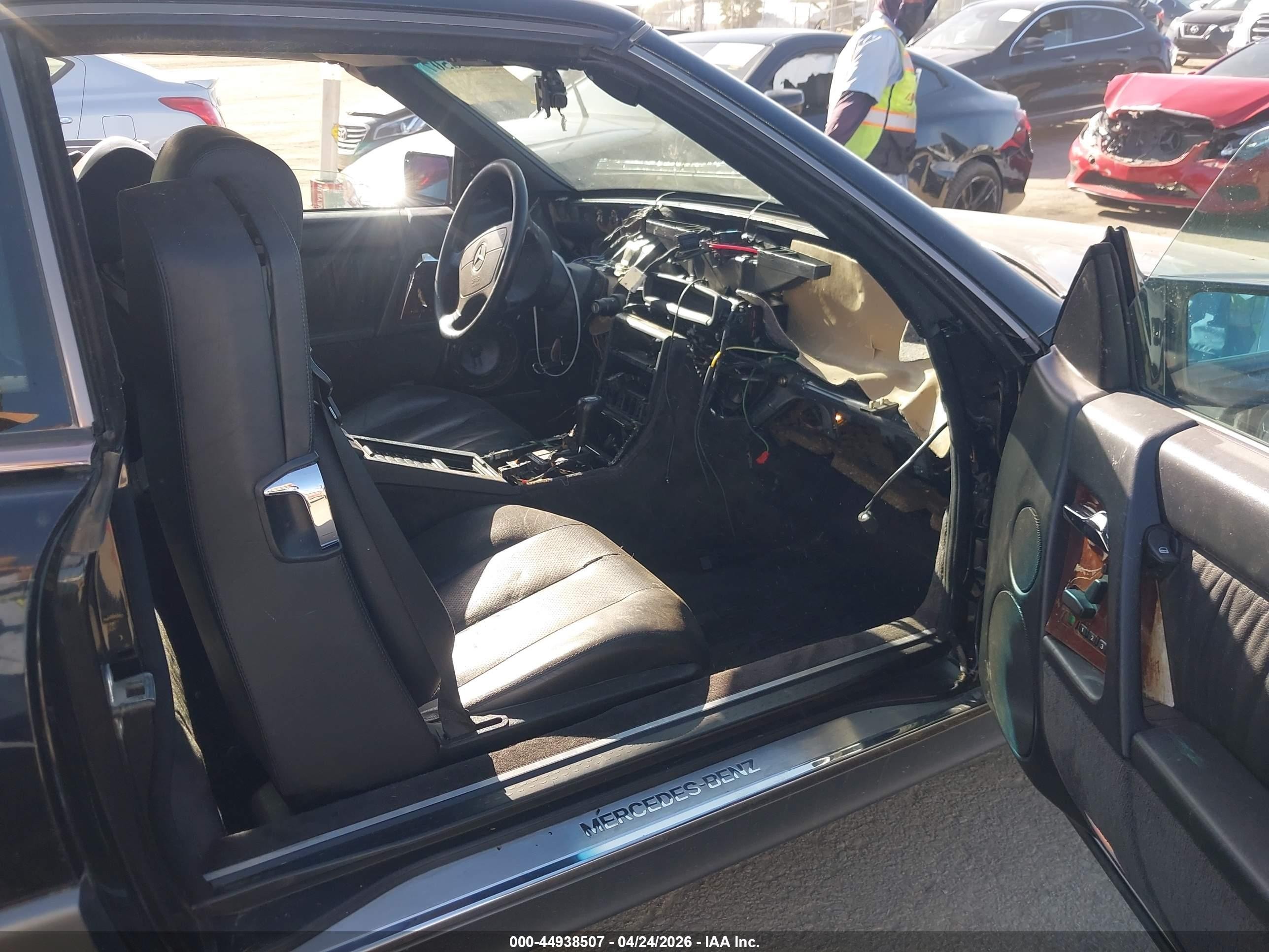 1995 Mercedes-benz Sl 500 Black vin: WDBFA67E4SF125481