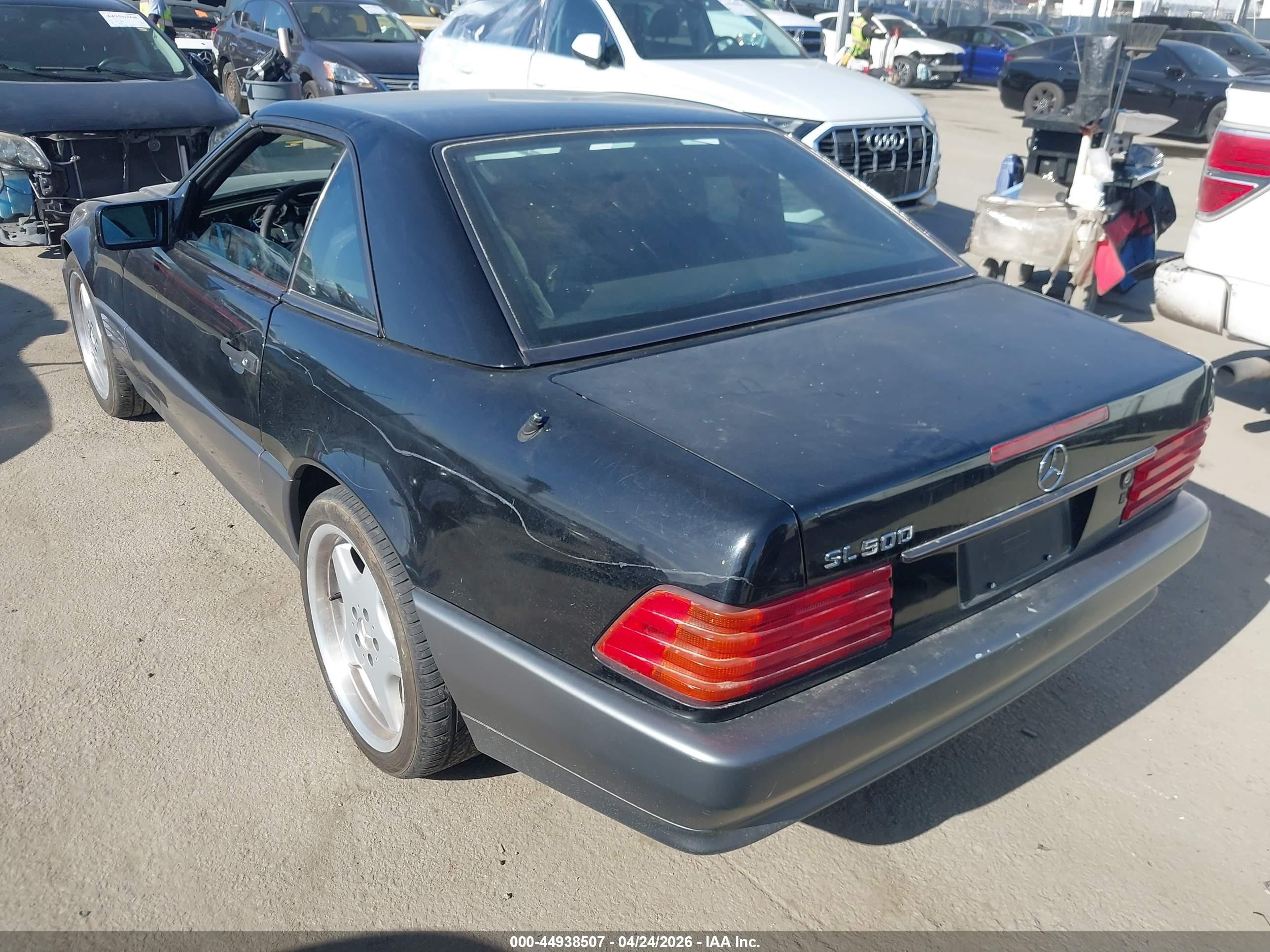 1995 Mercedes-benz Sl 500 Black vin: WDBFA67E4SF125481