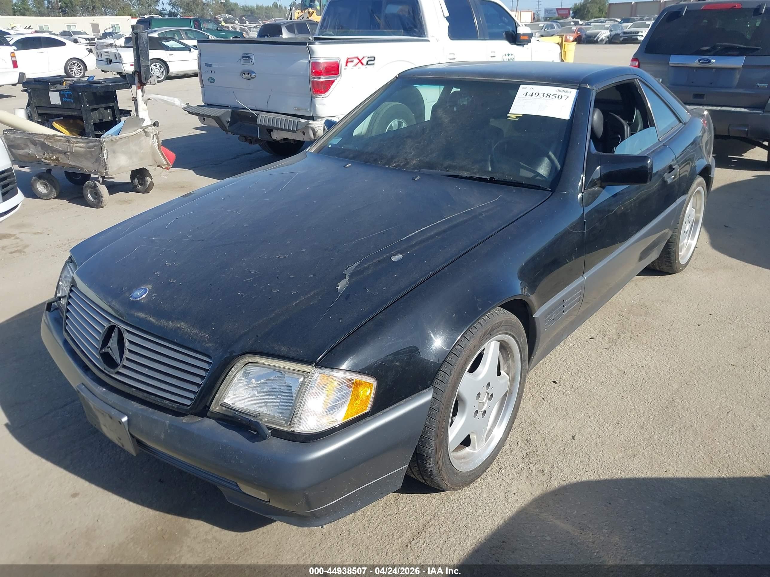 1995 Mercedes-benz Sl 500 Black vin: WDBFA67E4SF125481
