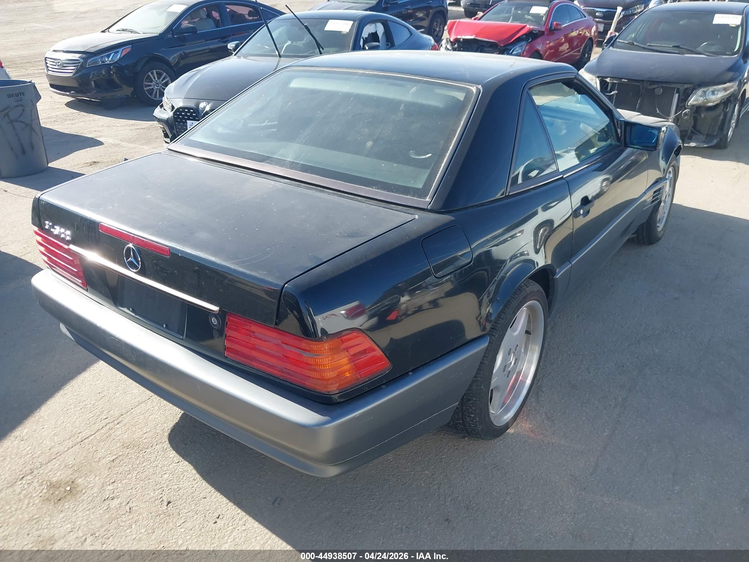 1995 Mercedes-benz Sl 500 Black vin: WDBFA67E4SF125481