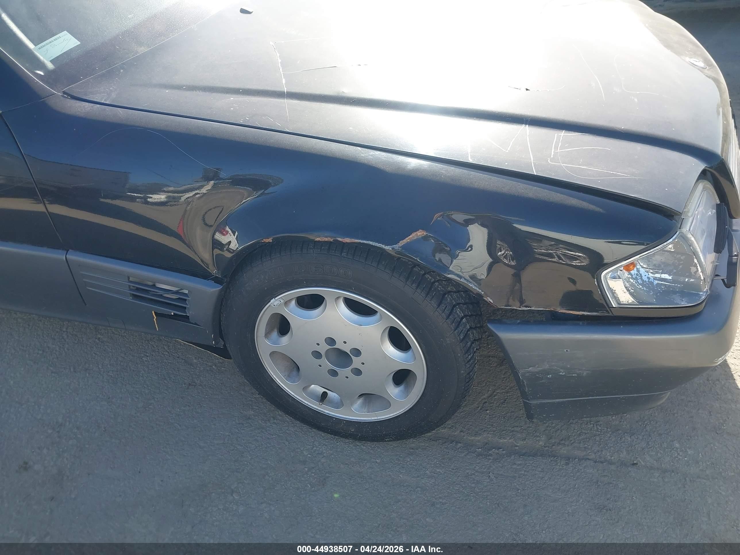 1995 Mercedes-benz Sl 500 Black vin: WDBFA67E4SF125481