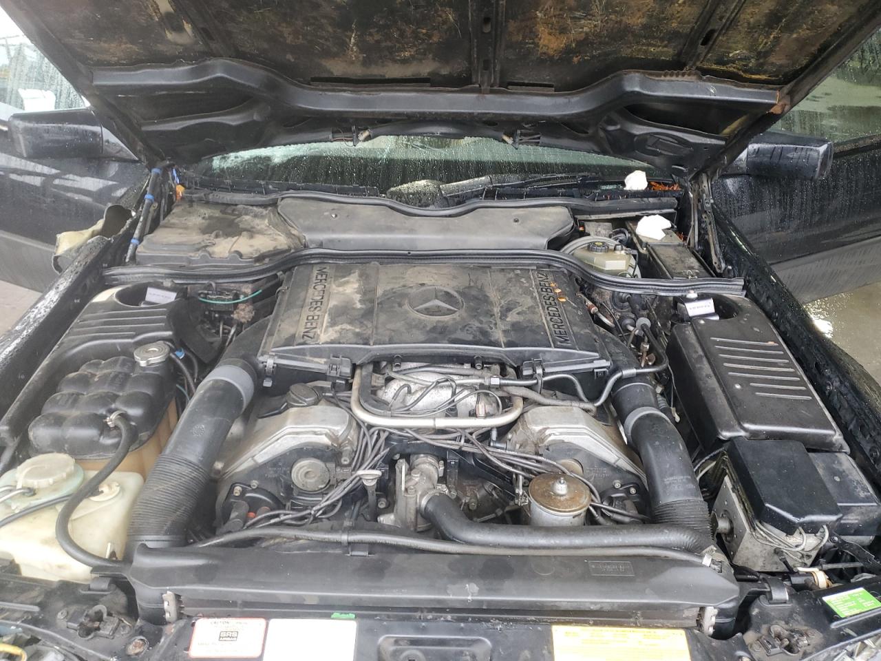 1994 Mercedes-benz Sl 500 Black vin: WDBFA67E6RF096740