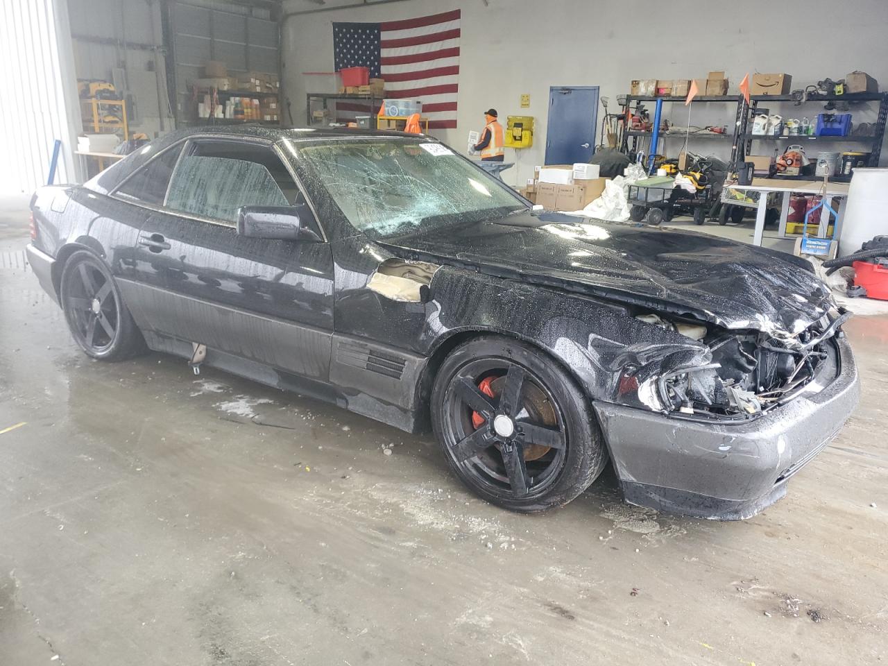 1994 Mercedes-benz Sl 500 Black vin: WDBFA67E6RF096740