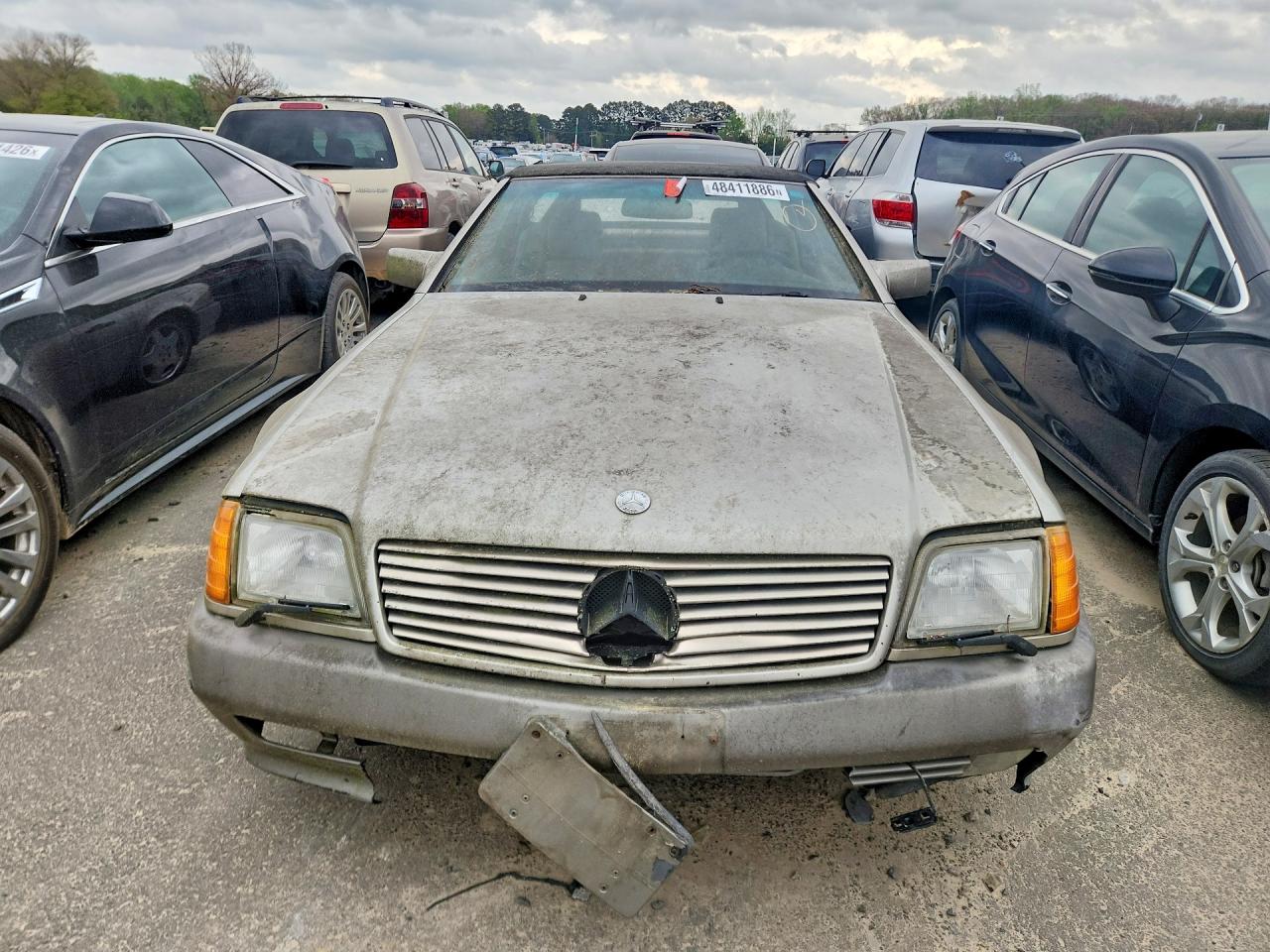 1994 Mercedes-benz Sl 500 Beige vin: WDBFA67E6RF097077