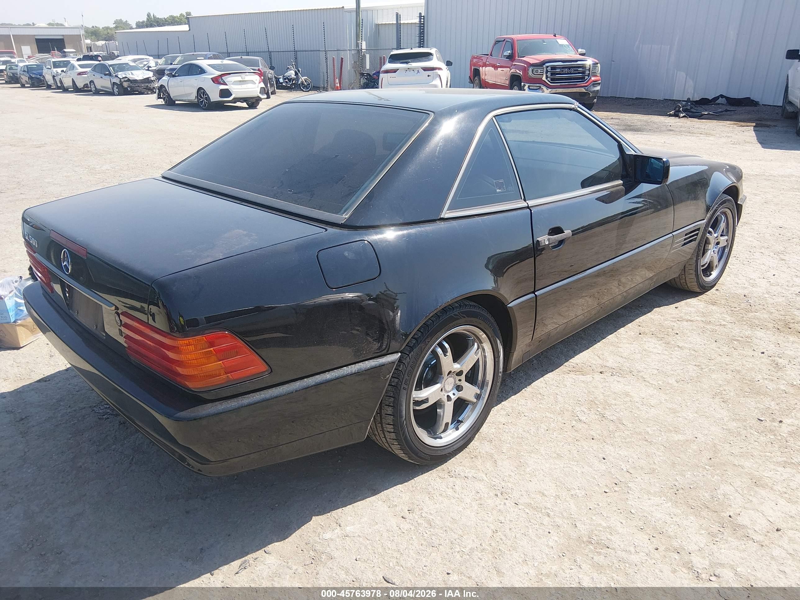 1995 Mercedes-benz Sl 500 Black vin: WDBFA67E6SF114353