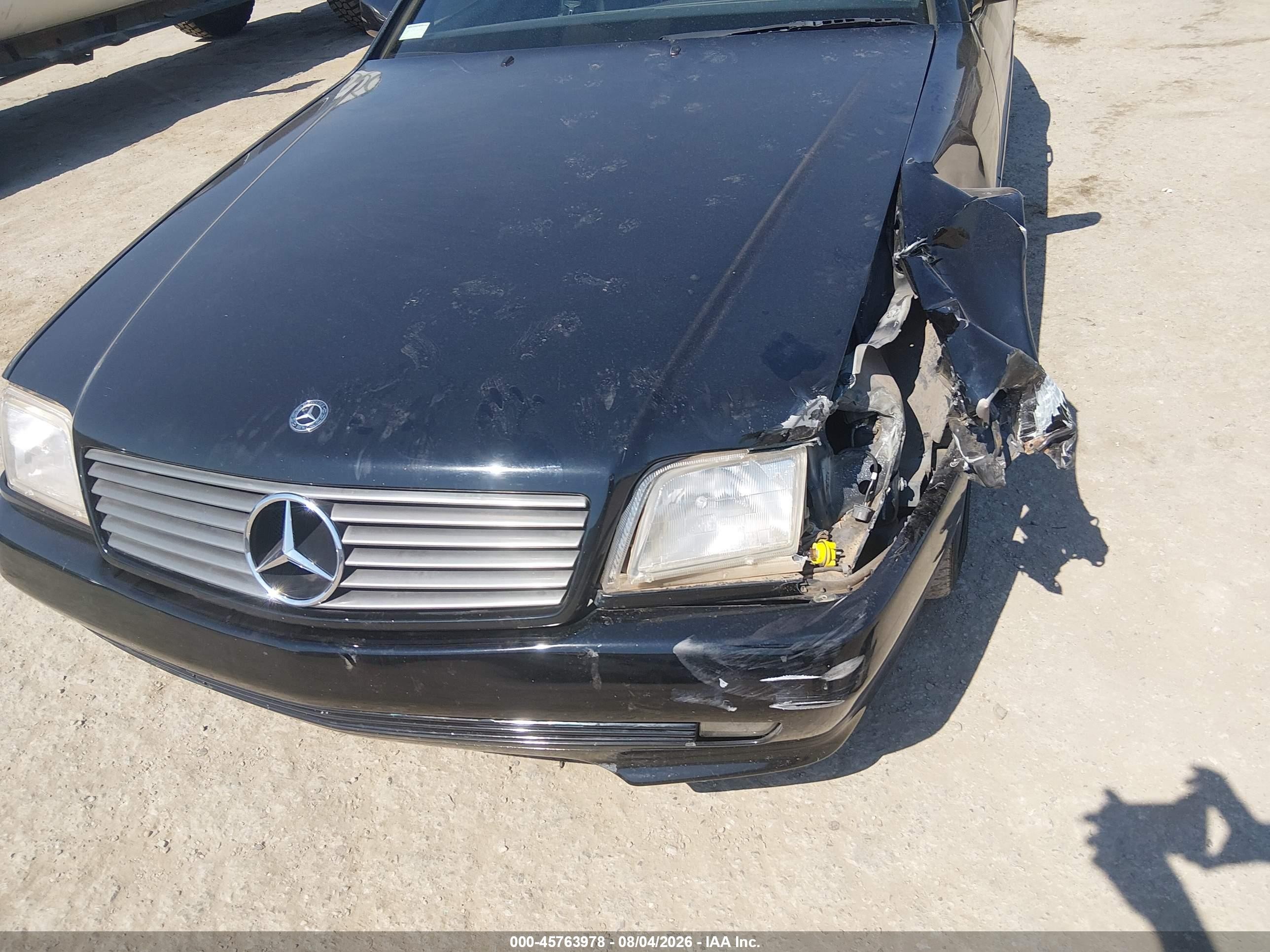 1995 Mercedes-benz Sl 500 Black vin: WDBFA67E6SF114353