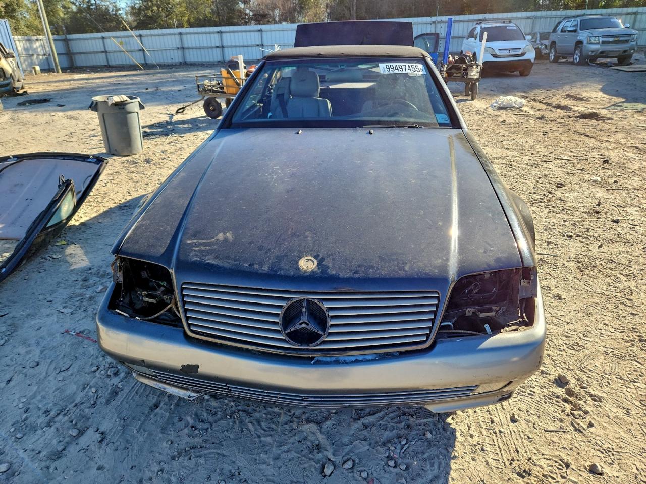 1993 Mercedes-benz 500 Sl Gray vin: WDBFA67E7PF073027