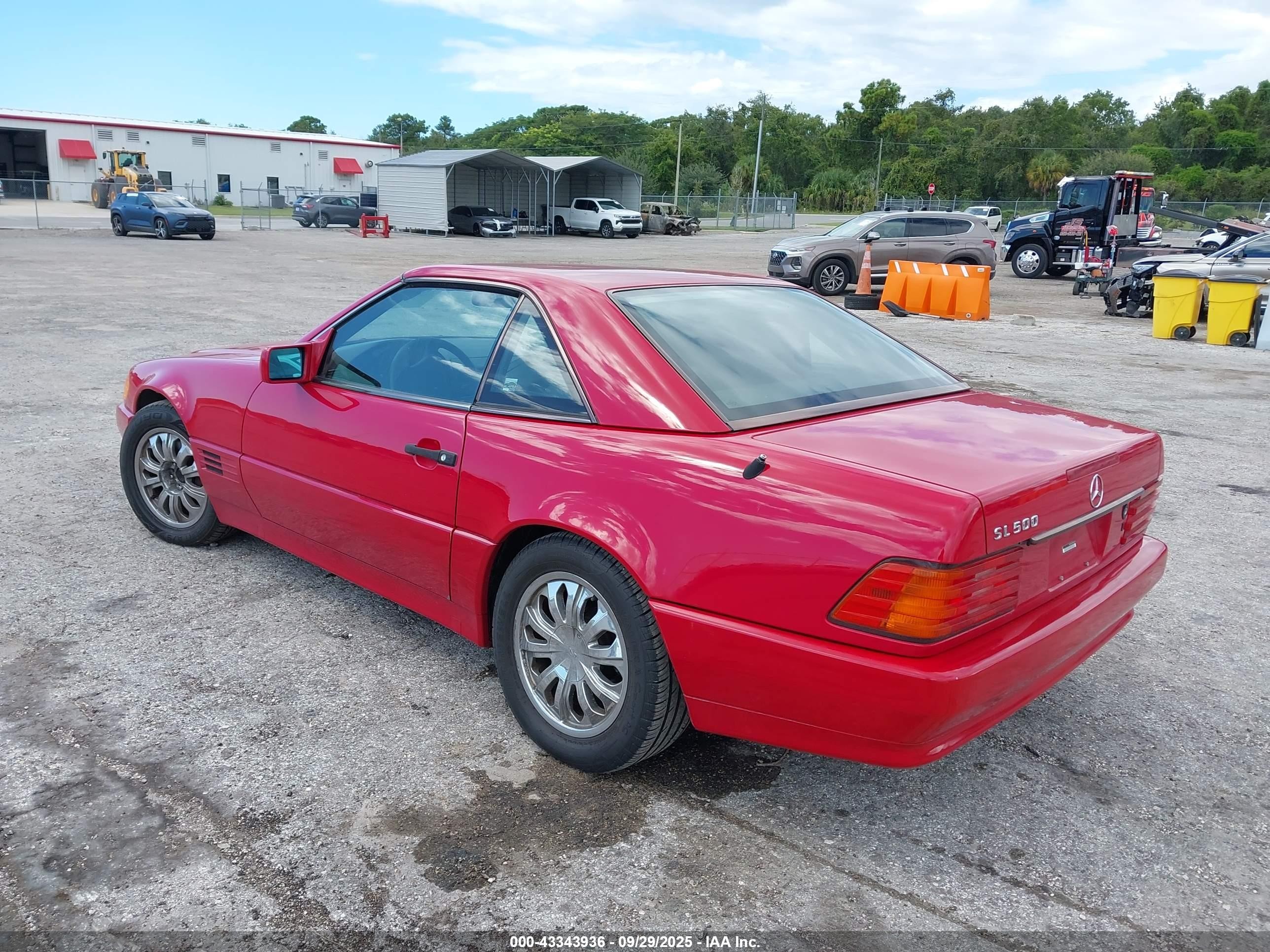 1994 Mercedes-benz Sl 500 Red vin: WDBFA67E7RF086508