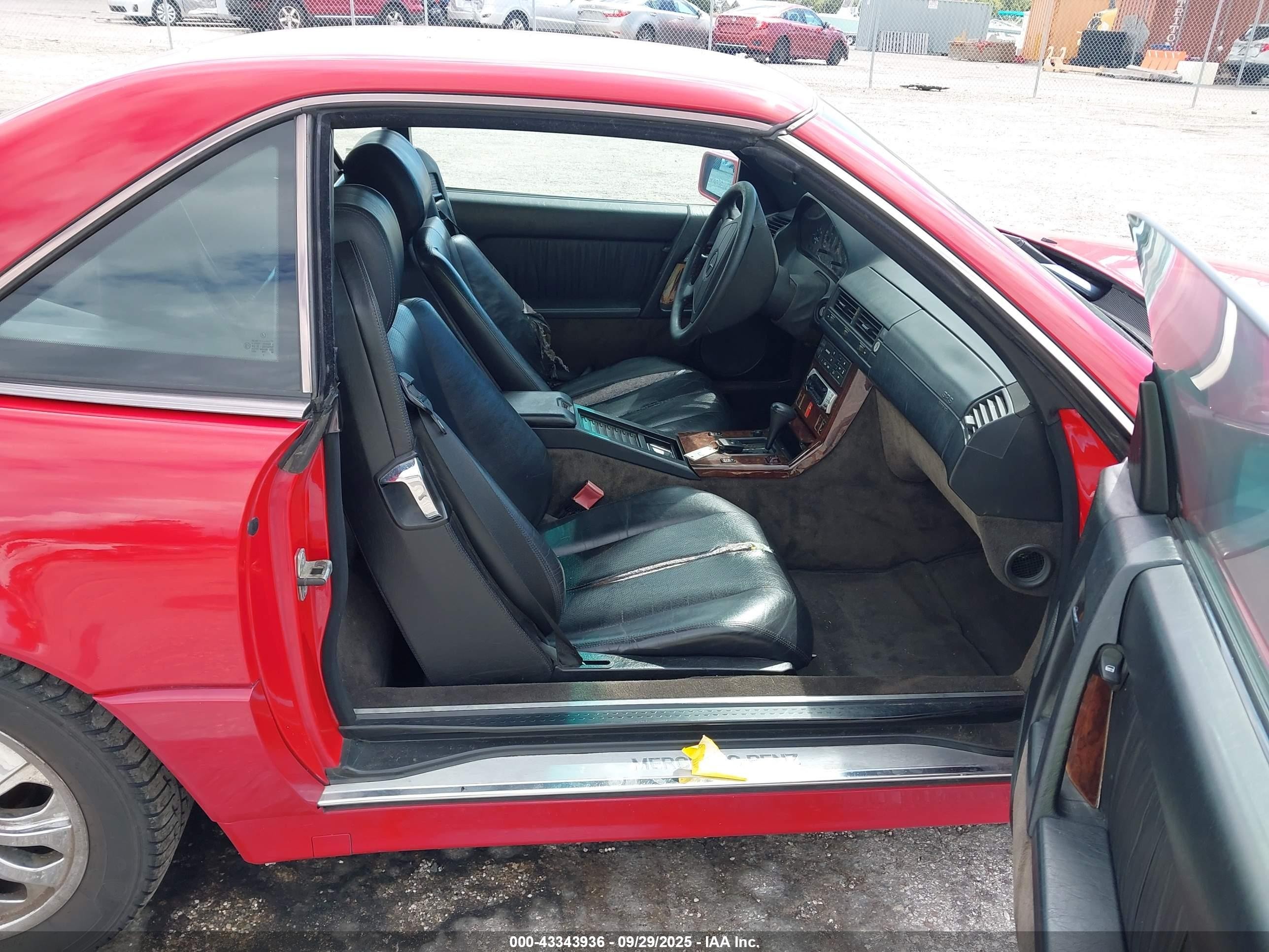 1994 Mercedes-benz Sl 500 Red vin: WDBFA67E7RF086508