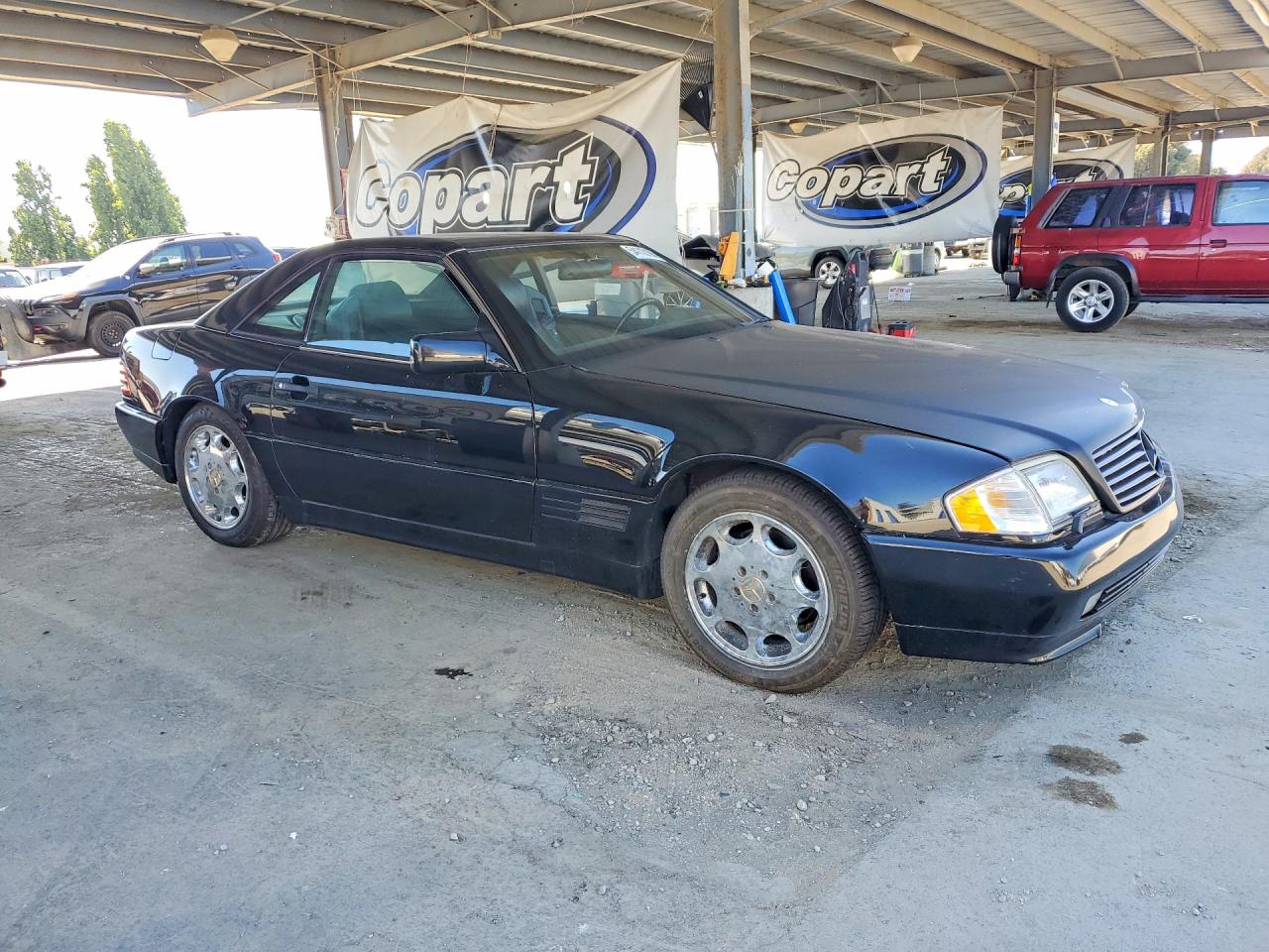1993 Mercedes-benz 500 Sl Black vin: WDBFA67E8PF071478