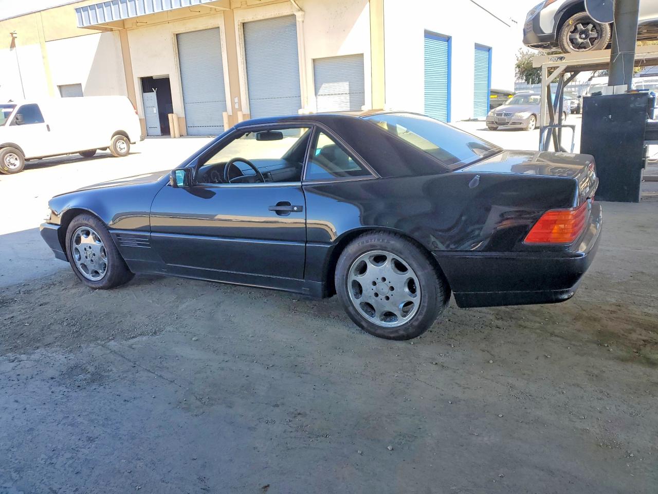 1993 Mercedes-benz 500 Sl Black vin: WDBFA67E8PF071478