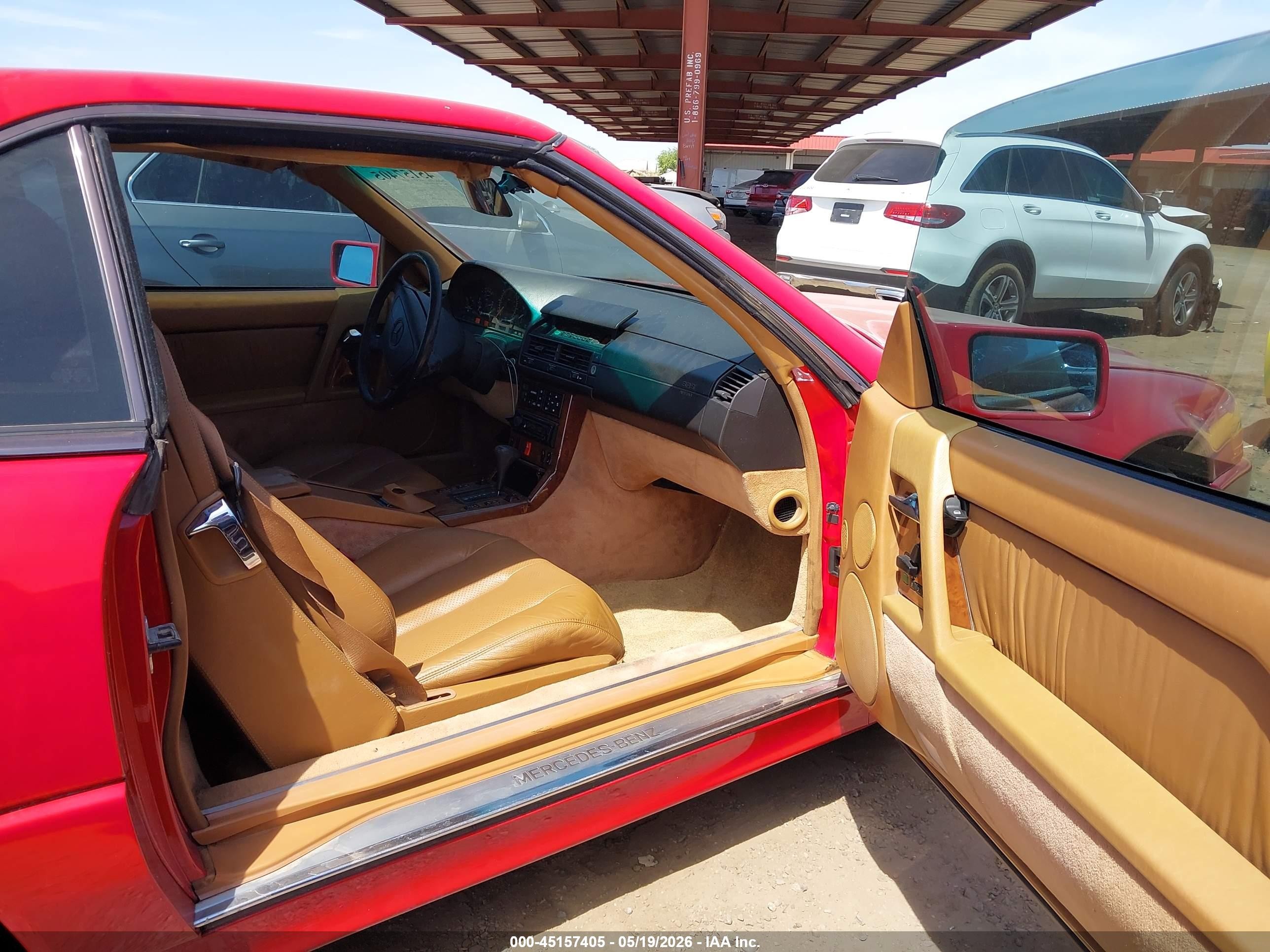 1994 Mercedes-benz Sl 500 Red vin: WDBFA67E8RF090809