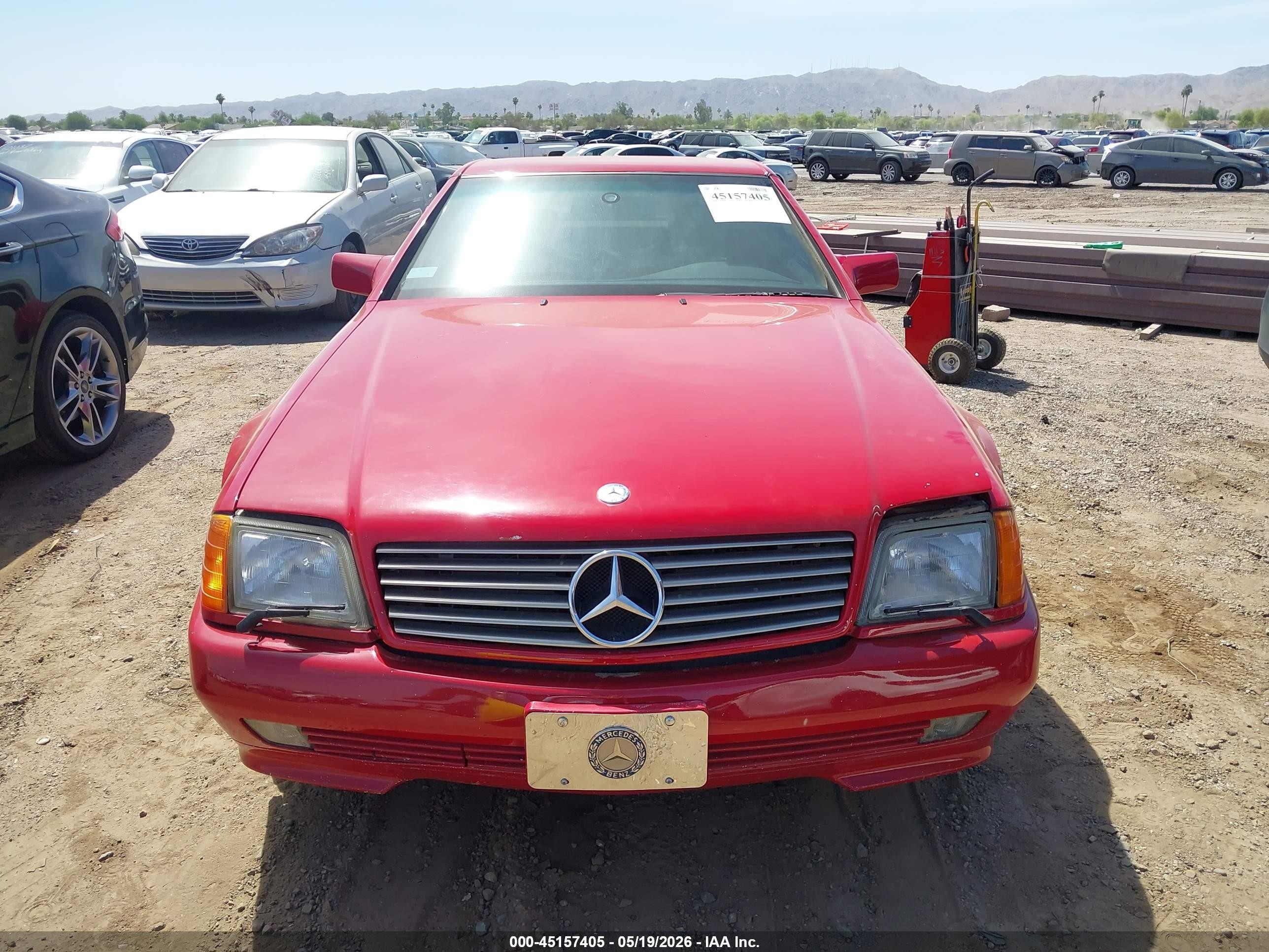 1994 Mercedes-benz Sl 500 Red vin: WDBFA67E8RF090809