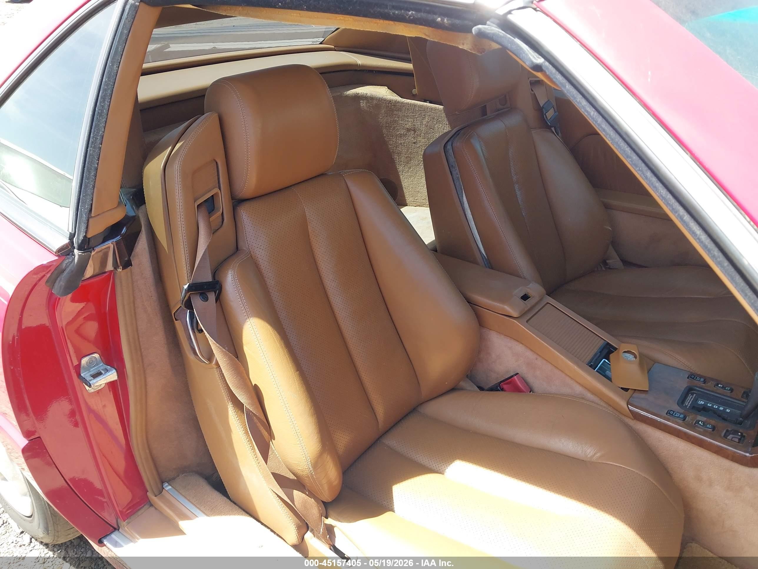 1994 Mercedes-benz Sl 500 Red vin: WDBFA67E8RF090809