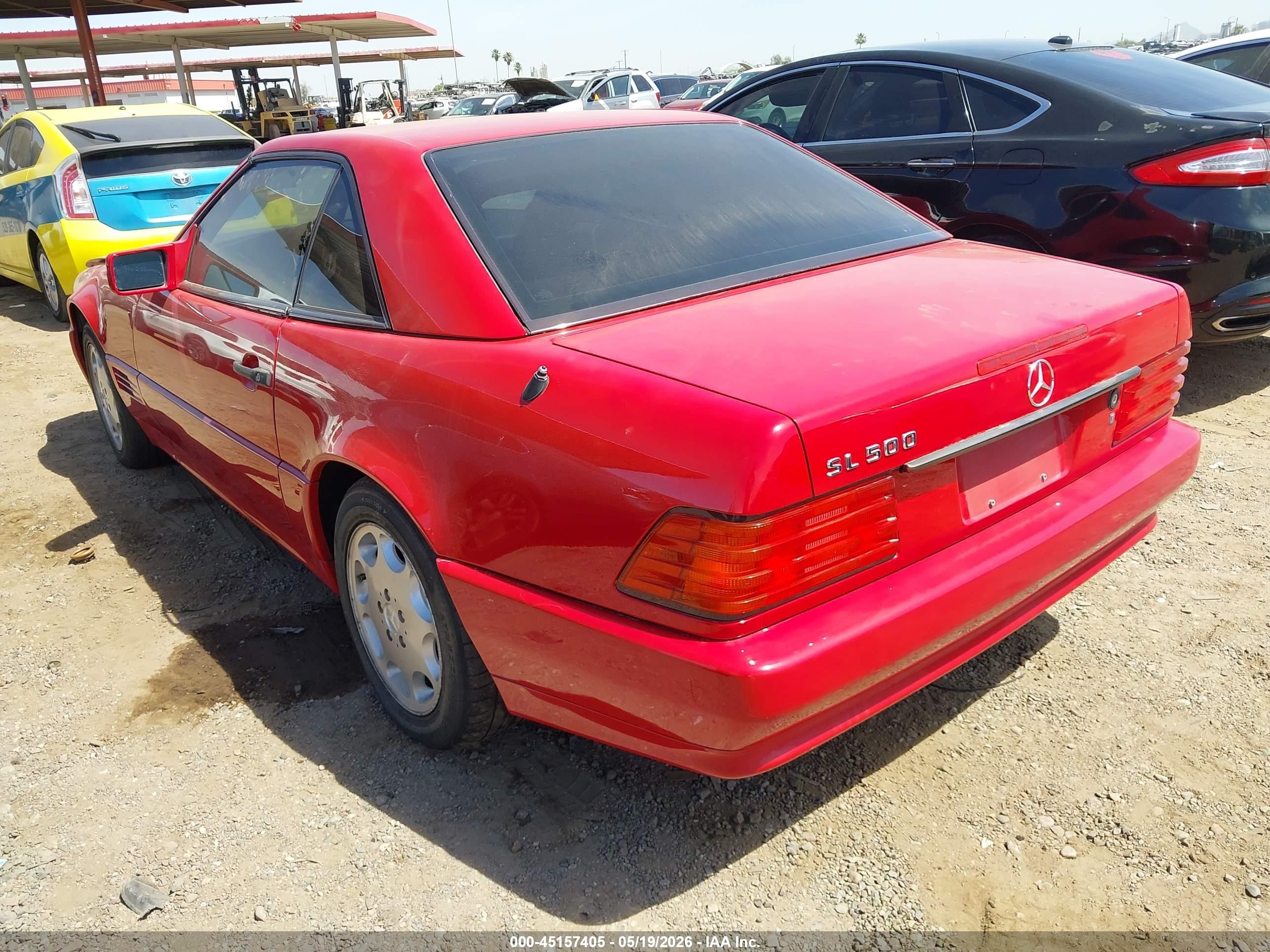 1994 Mercedes-benz Sl 500 Red vin: WDBFA67E8RF090809