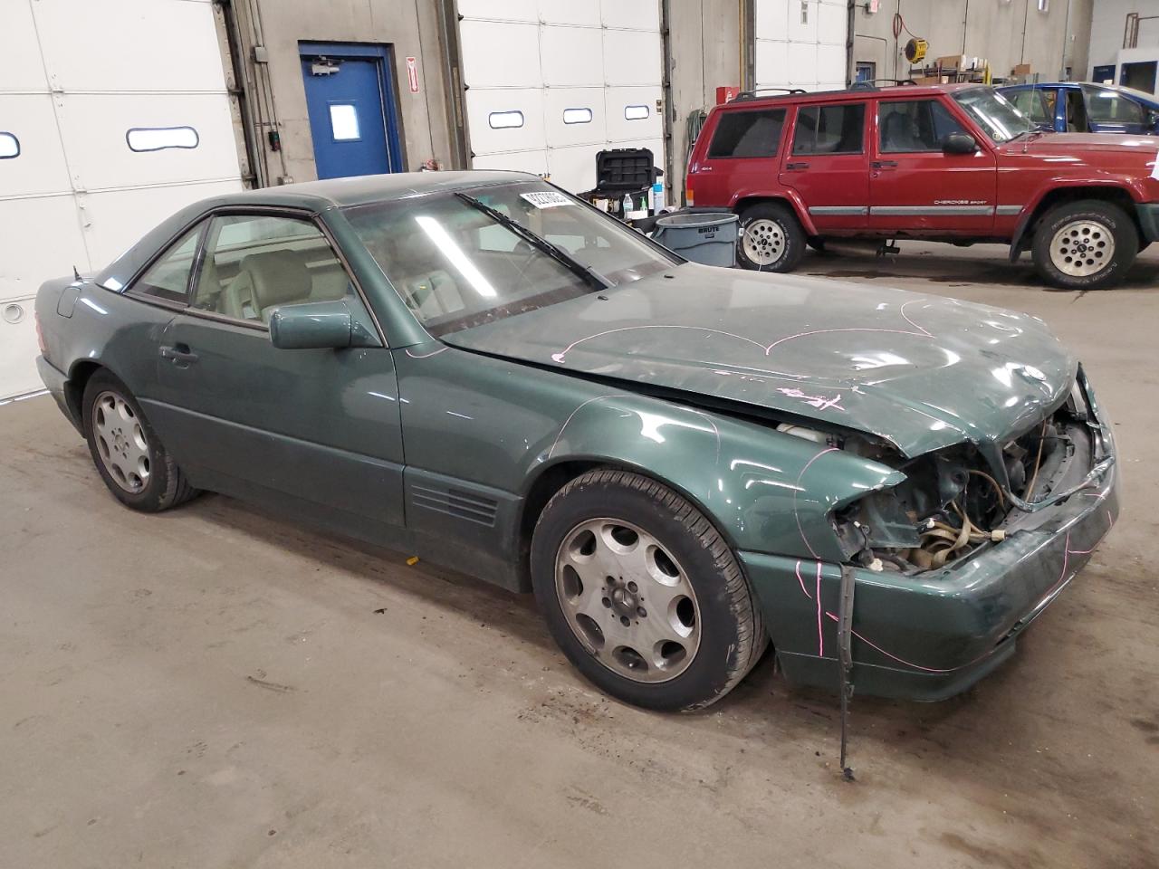 1994 Mercedes-benz Sl 500 Green vin: WDBFA67E8RF092754