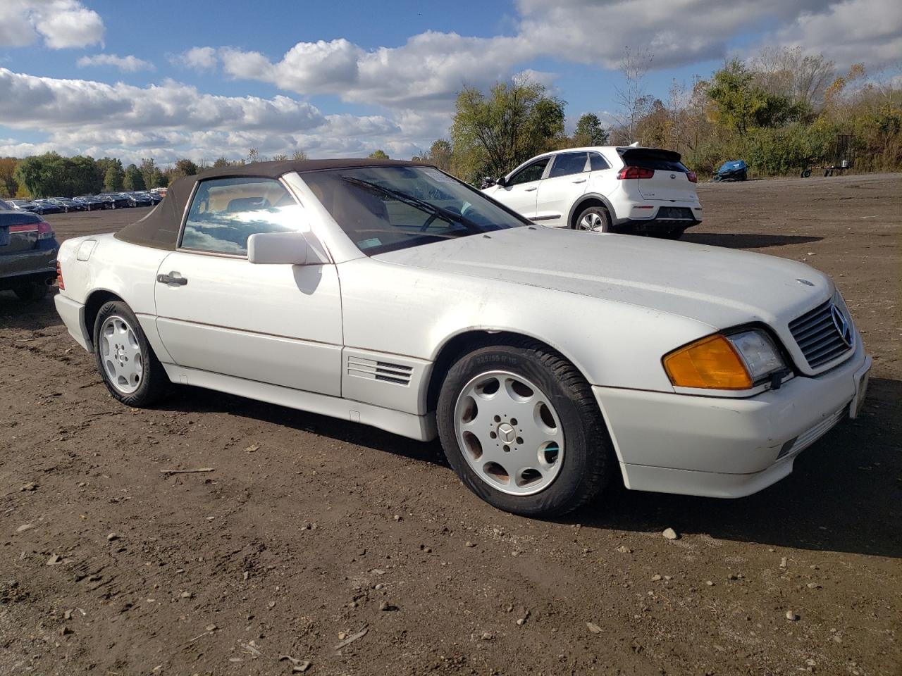 1994 Mercedes-benz Sl 500 White vin: WDBFA67E8RF095928