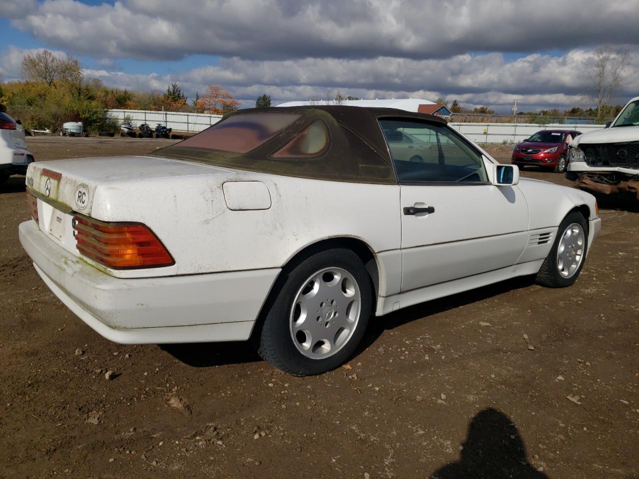 1994 Mercedes-benz Sl 500 White vin: WDBFA67E8RF095928