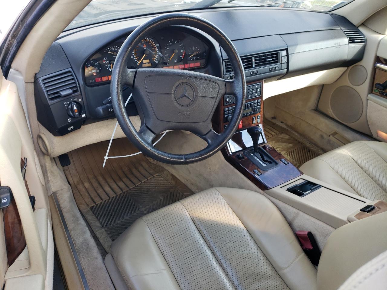 1994 Mercedes-benz Sl 500 White vin: WDBFA67E8RF095928