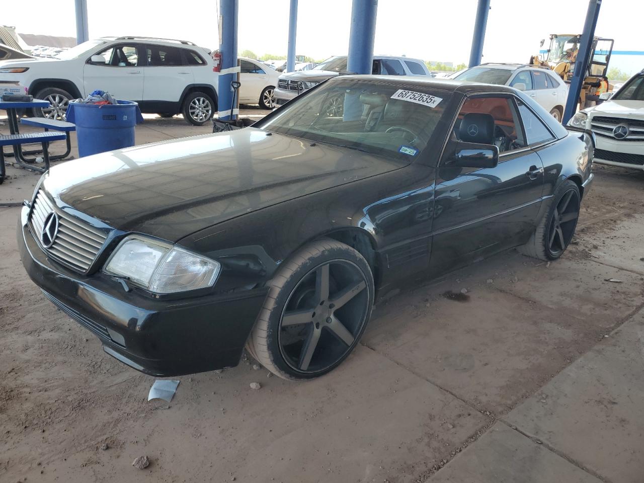 1993 Mercedes-benz 500 Sl Черный vin: WDBFA67E9PF071666
