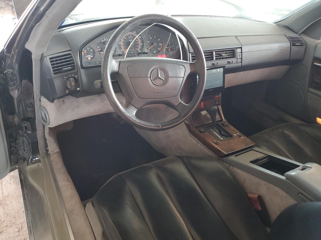 1993 Mercedes-benz 500 Sl Black vin: WDBFA67E9PF071666
