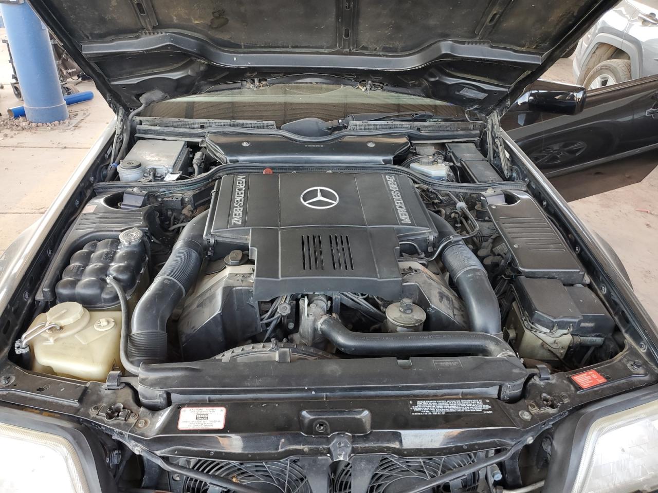1993 Mercedes-benz 500 Sl Black vin: WDBFA67E9PF071666