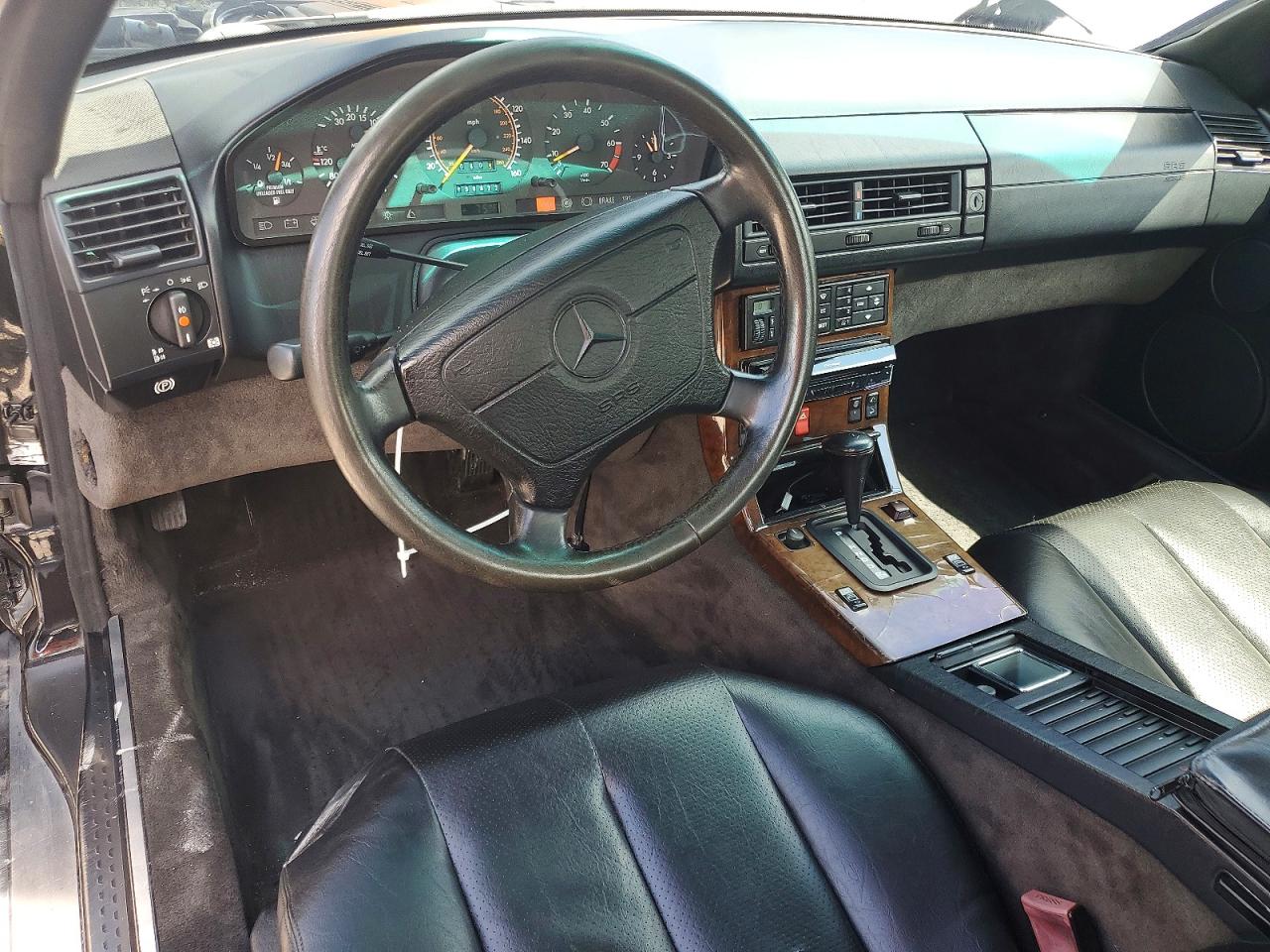 1993 Mercedes-benz 500 Sl Black vin: WDBFA67E9PF084871