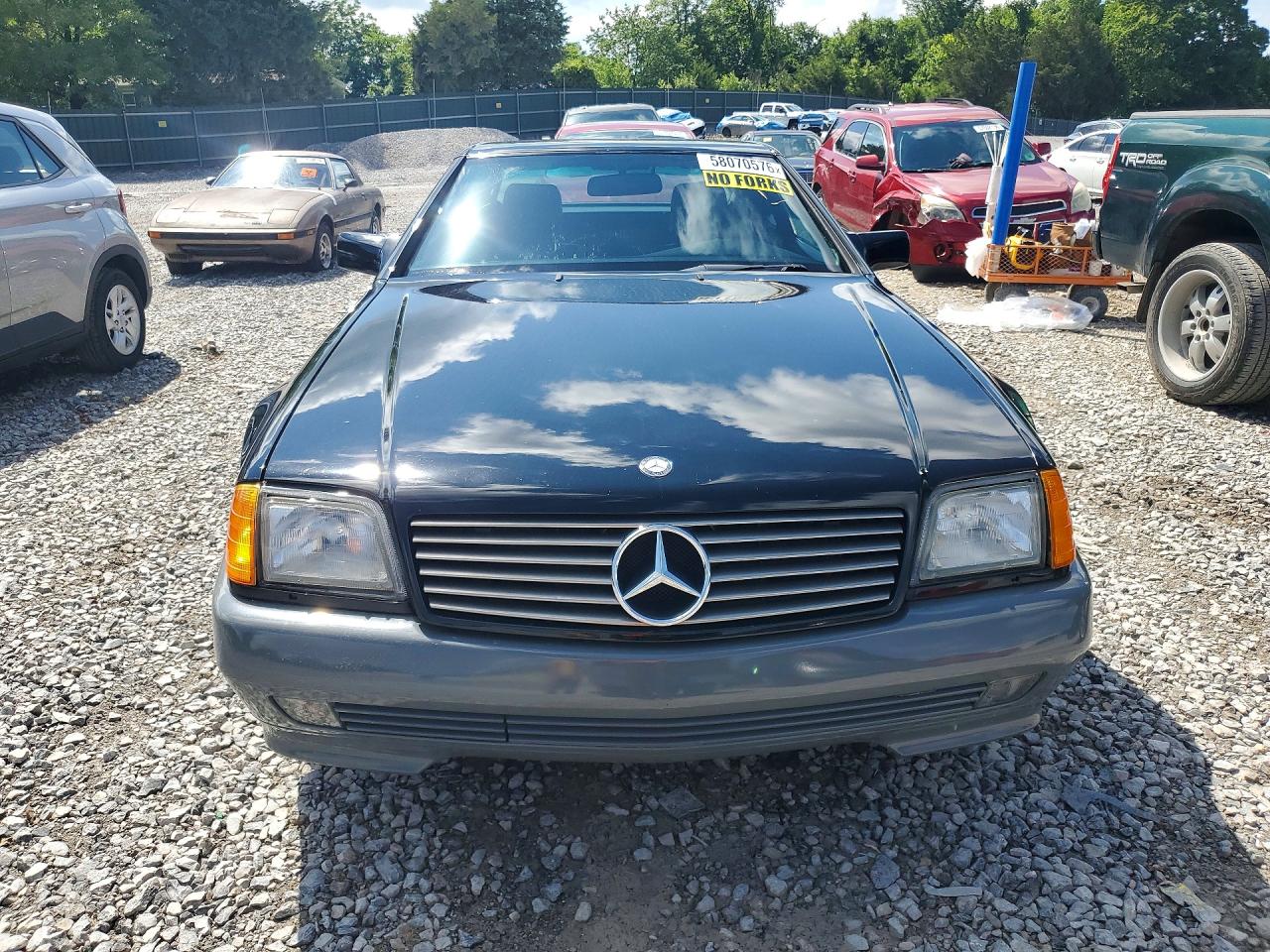 1993 Mercedes-benz 500 Sl Black vin: WDBFA67E9PF084871