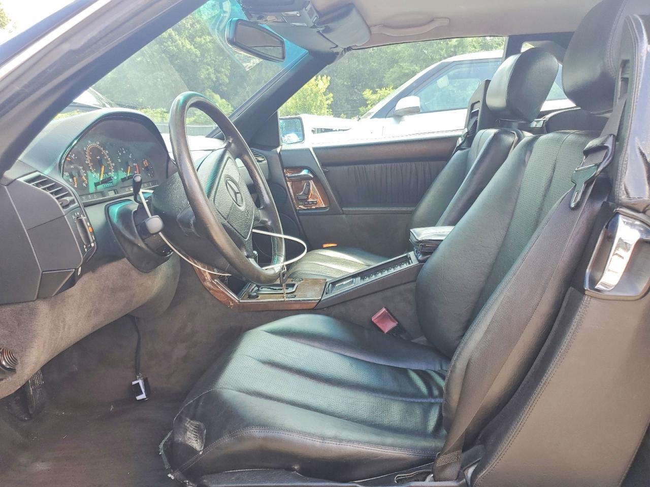 1993 Mercedes-benz 500 Sl Black vin: WDBFA67E9PF084871