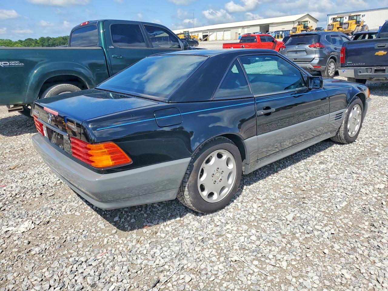 1993 Mercedes-benz 500 Sl Black vin: WDBFA67E9PF084871