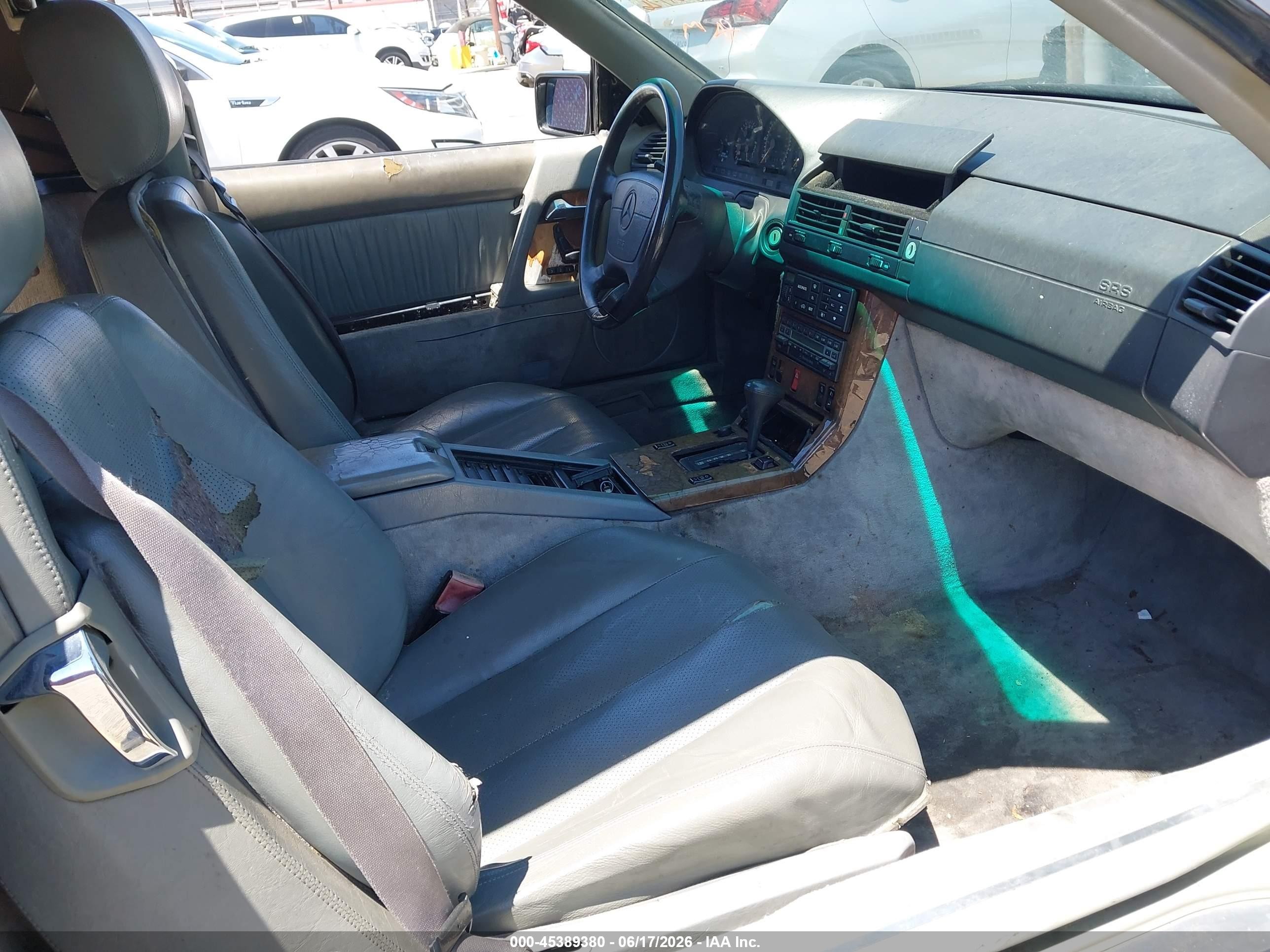 1993 Mercedes-benz 500 Sl Black vin: WDBFA67E9PF084952