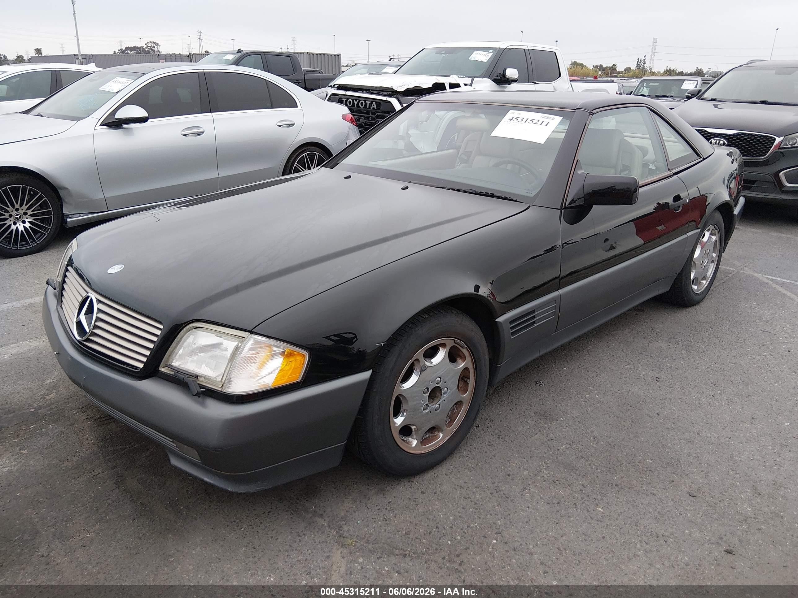 1995 Mercedes-benz Sl 500 Black vin: WDBFA67E9SF120941