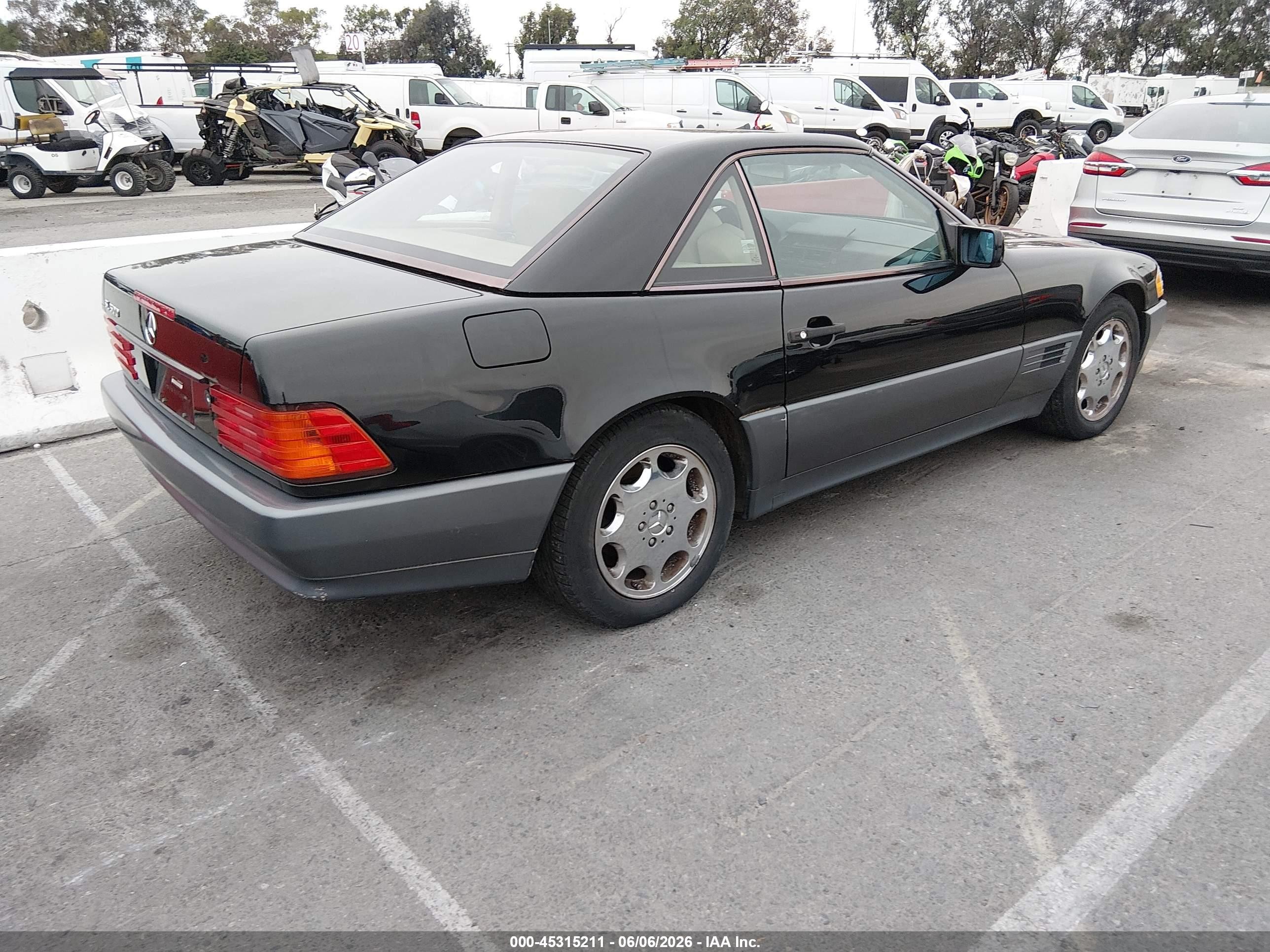1995 Mercedes-benz Sl 500 Black vin: WDBFA67E9SF120941