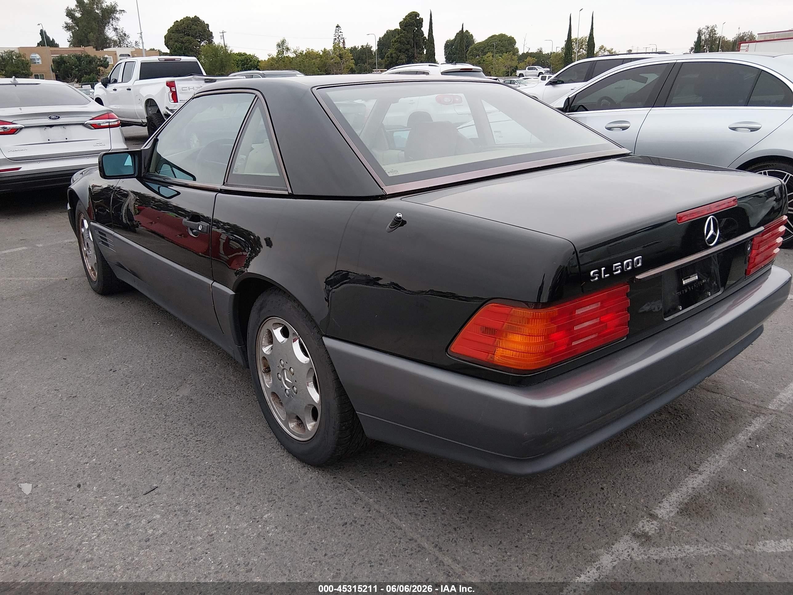 1995 Mercedes-benz Sl 500 Black vin: WDBFA67E9SF120941