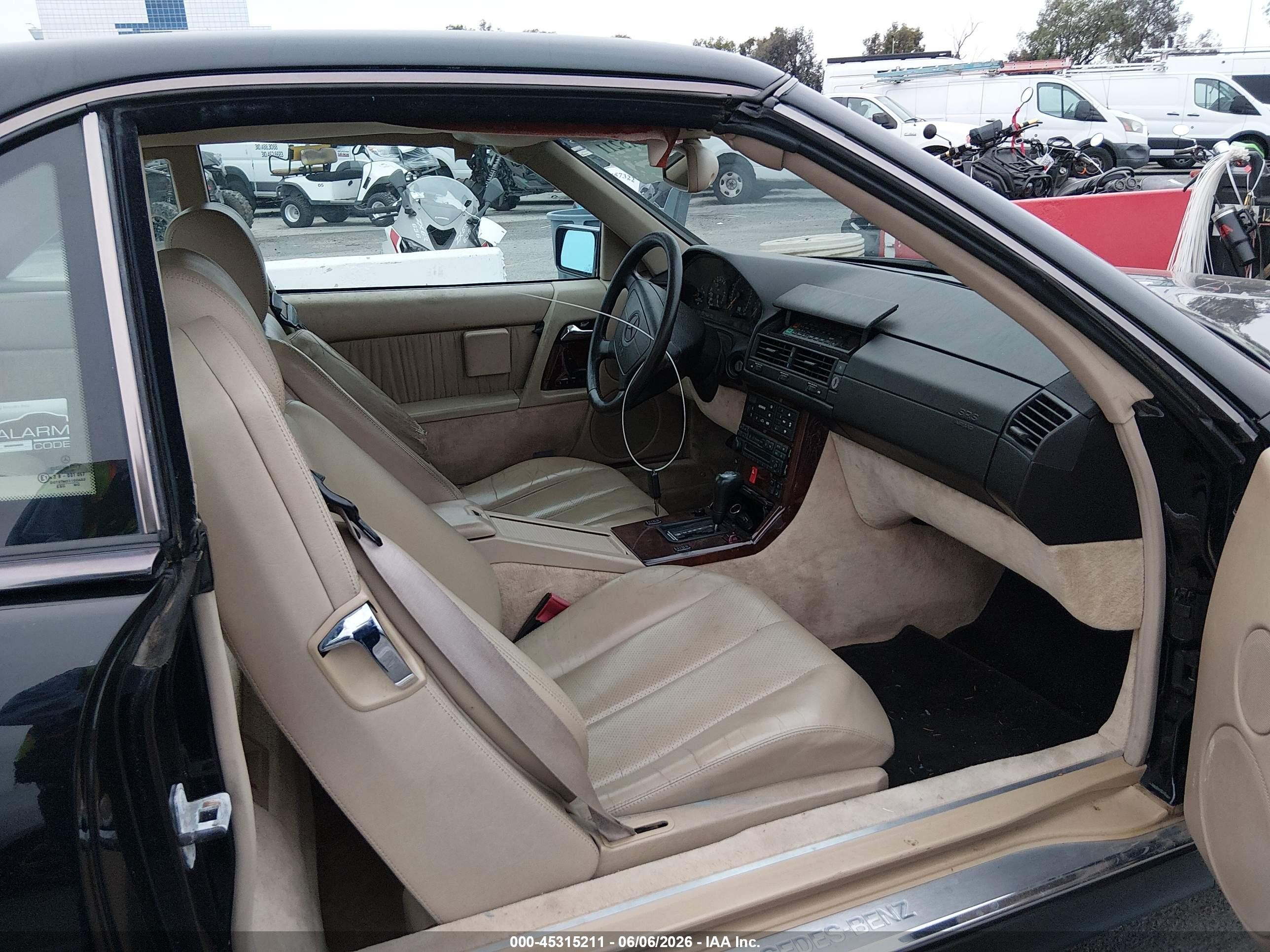 1995 Mercedes-benz Sl 500 Black vin: WDBFA67E9SF120941