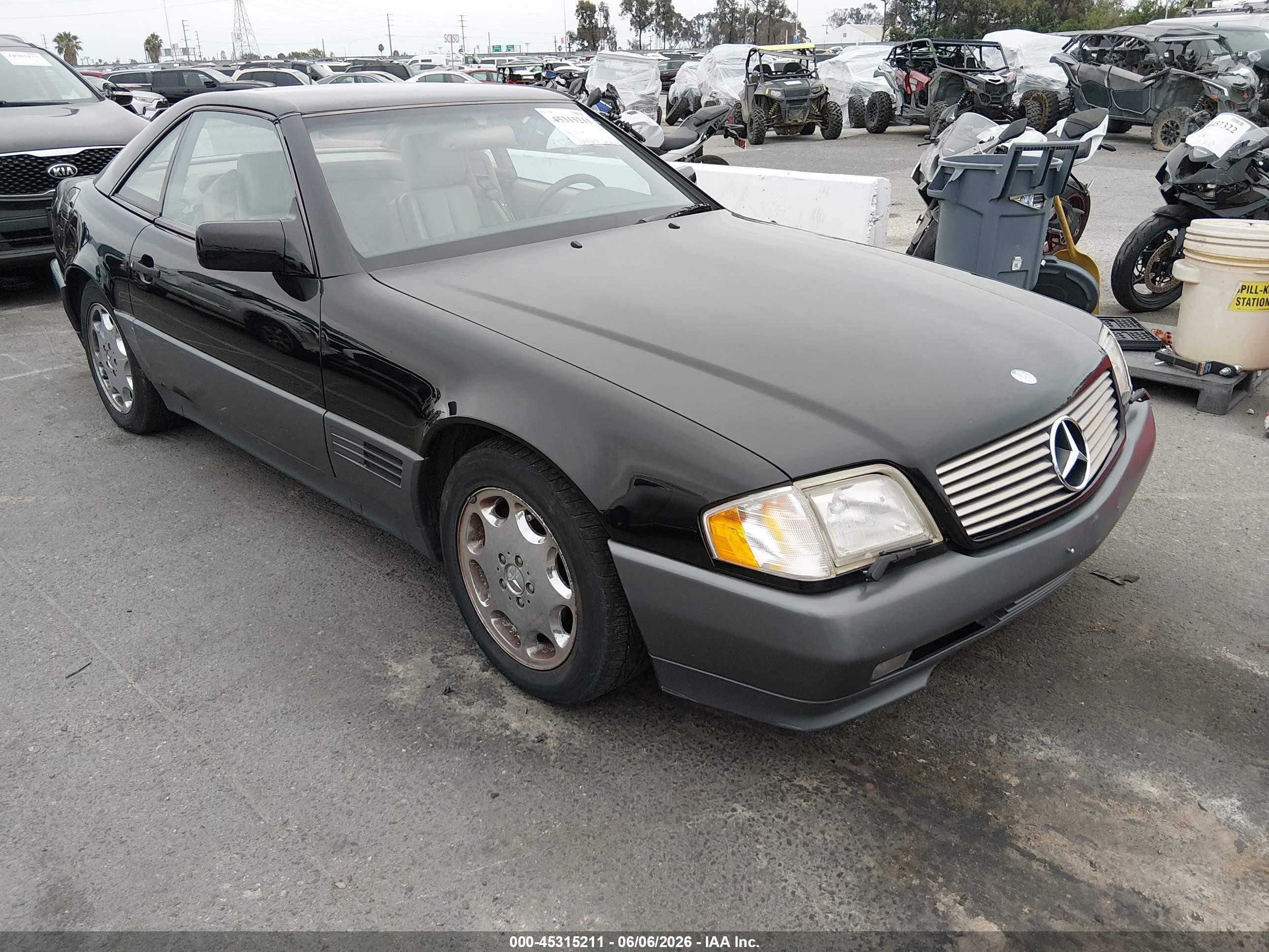 1995 Mercedes-benz Sl 500 Black vin: WDBFA67E9SF120941